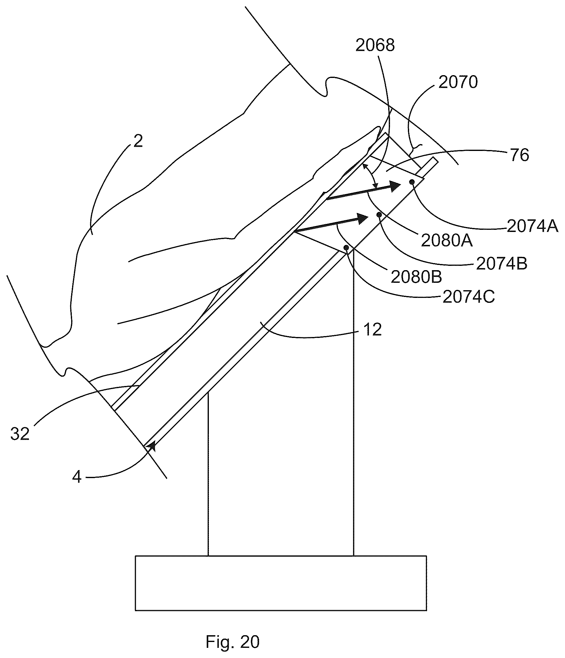Patent US12496245 Figure 19 – Patient securement system for the surgical trendelenburg position