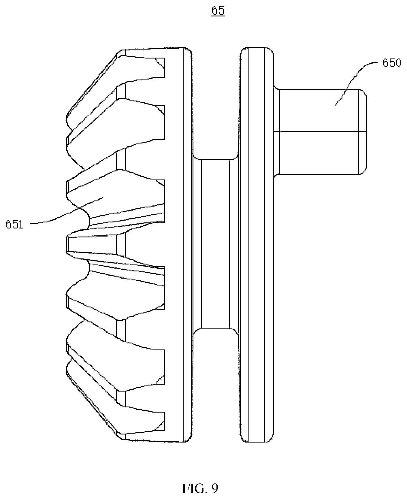 Patent US12496247 Figure 9 – Clamping-kneading massage structure and massager