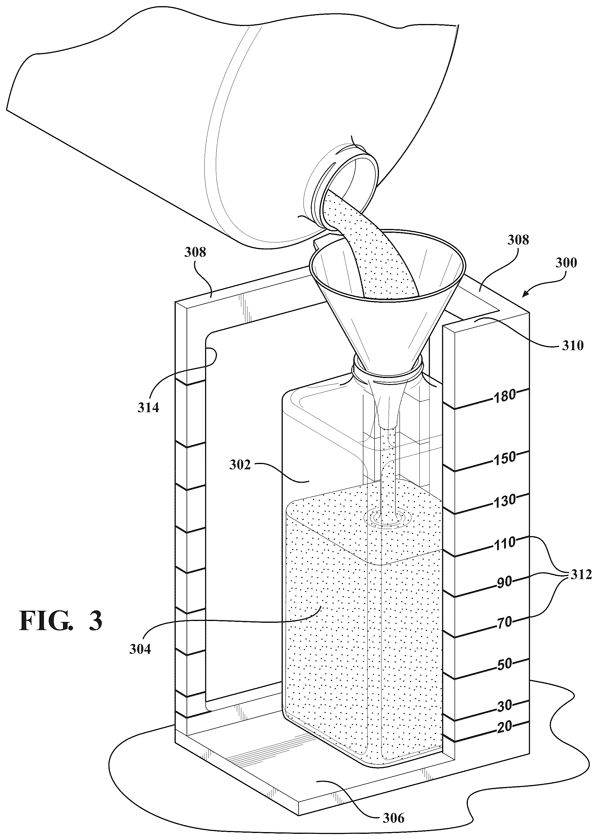 Patent US12496256 Figure 3 – Prescription drug bottle measuring device and method of use