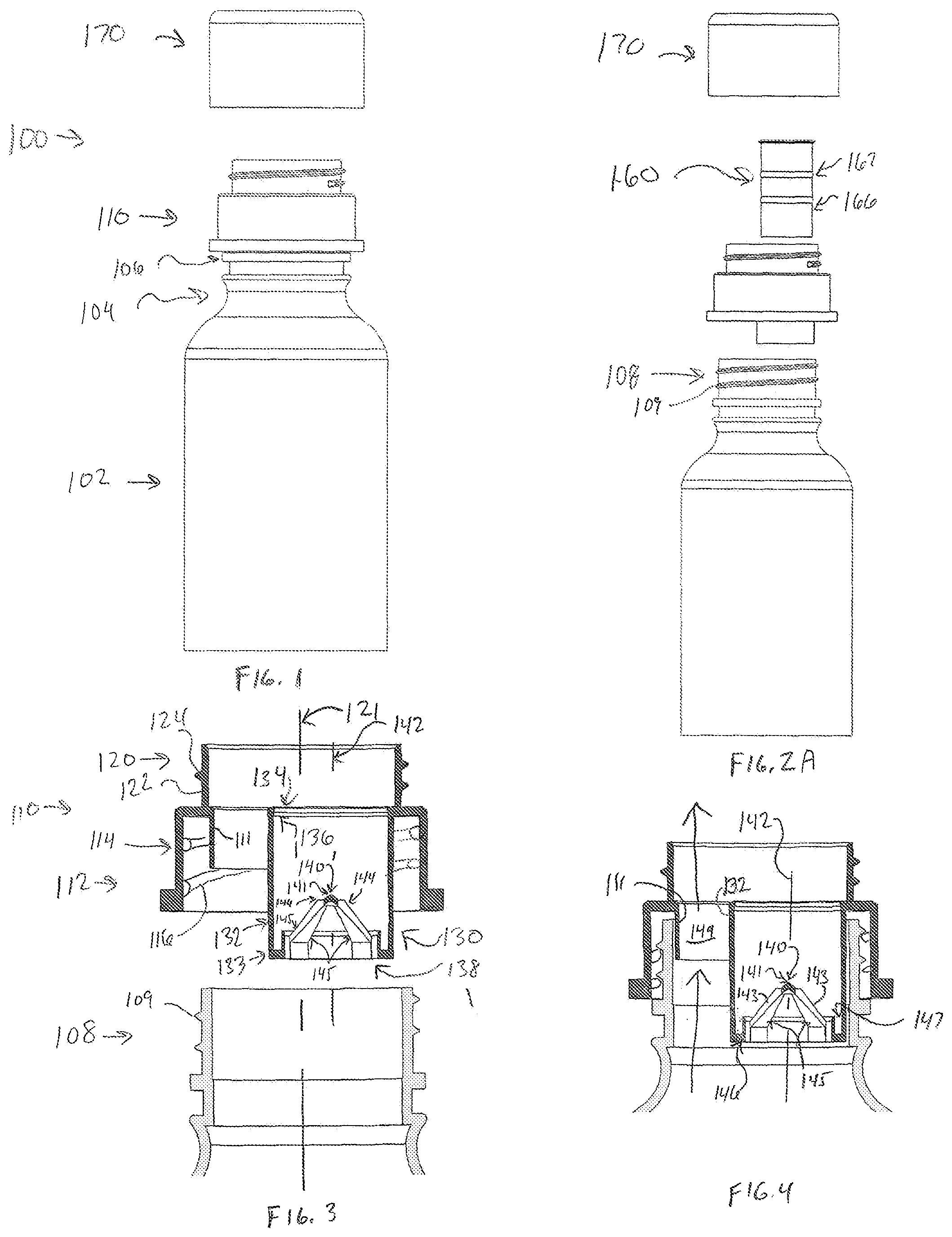 Patent US12496257 Figure 1 – Ingredient dispensing and drink through device for beverage container