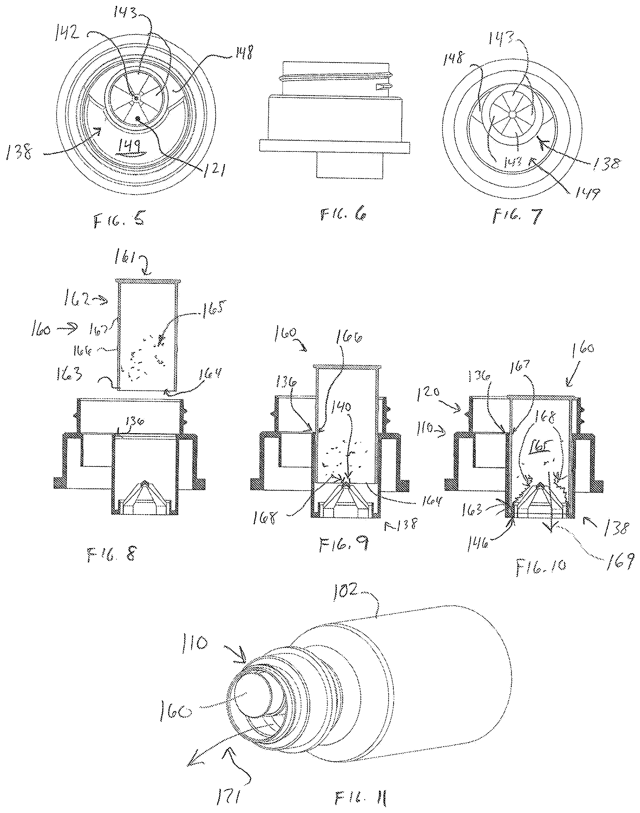 Patent US12496257 Figure 3 – Ingredient dispensing and drink through device for beverage container
