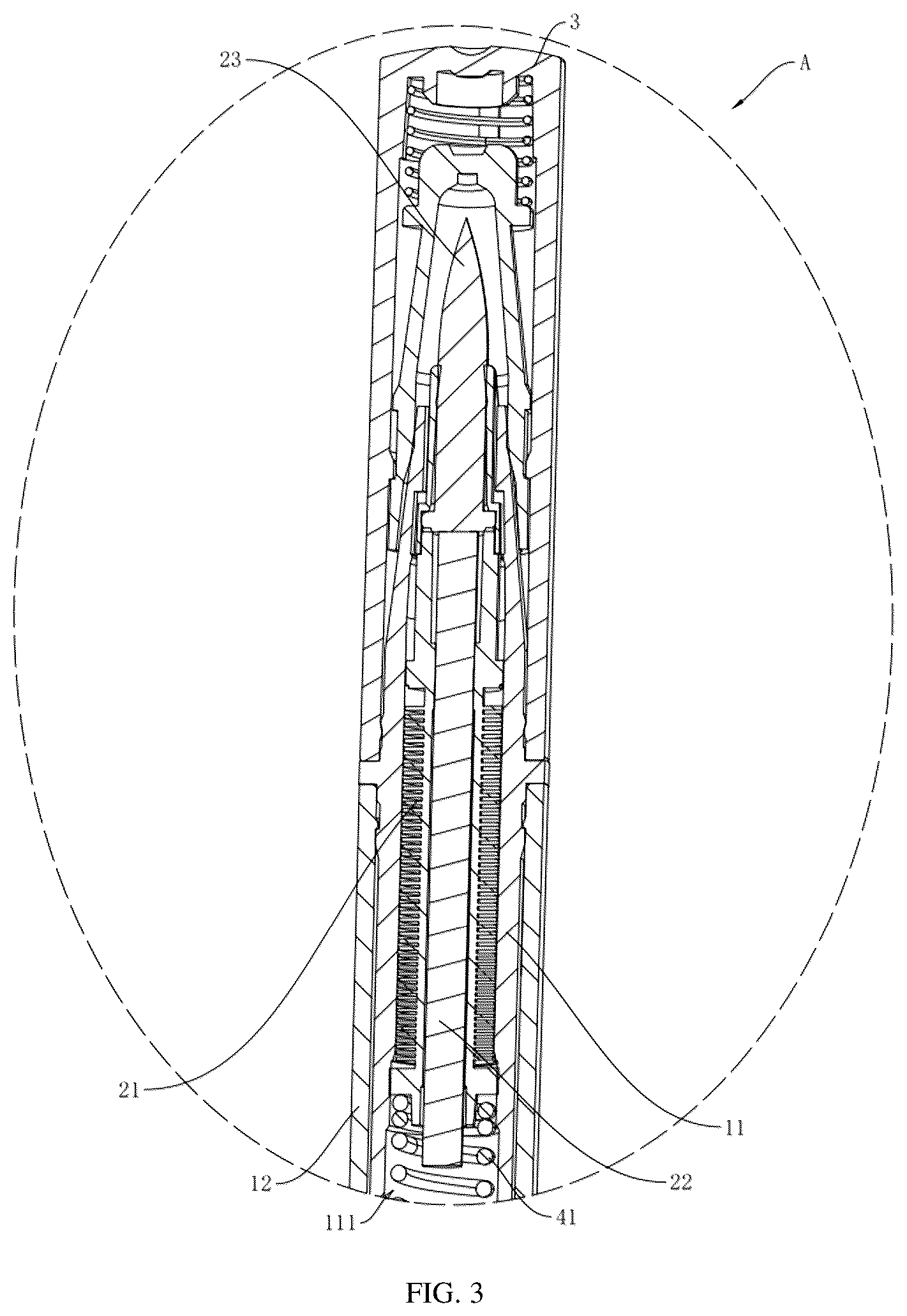 Patent US12496260 Figure 3 – Liquid eyeliner pen
