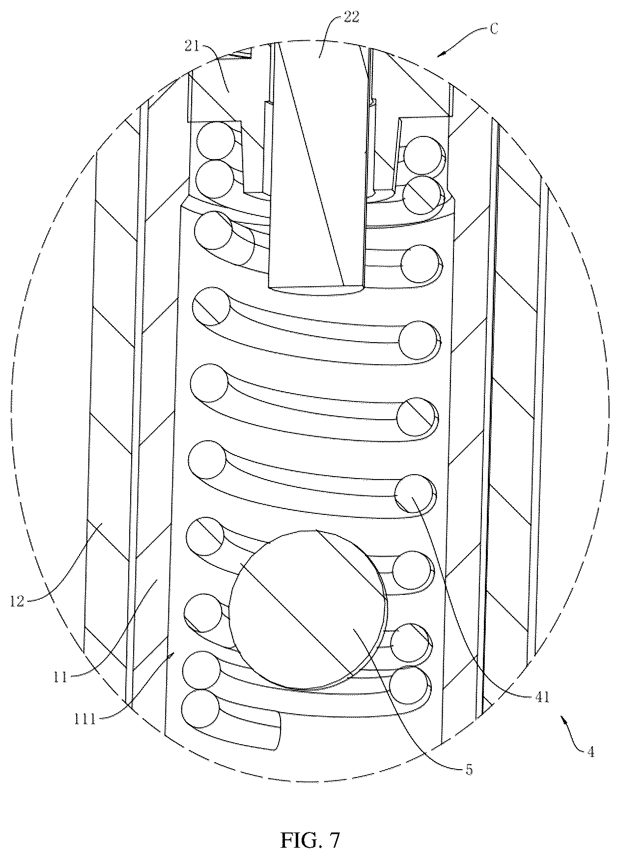 Patent US12496260 Figure 7 – Liquid eyeliner pen