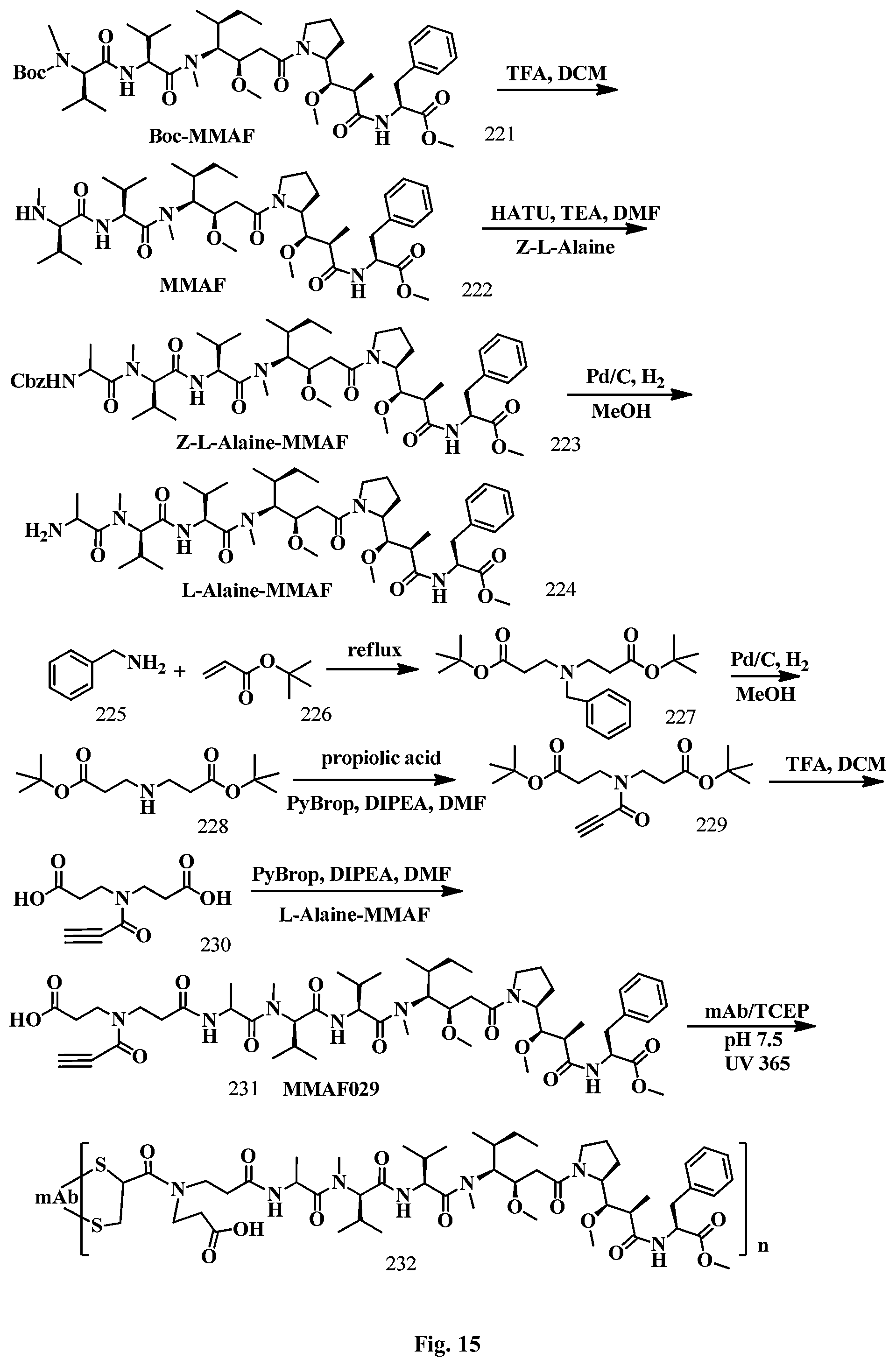 Patent US12496351 Figure 15 – Conjugation linkers, cell binding molecule-drug conjugates containing the linkers, methods of making and uses such conjugates with the linkers