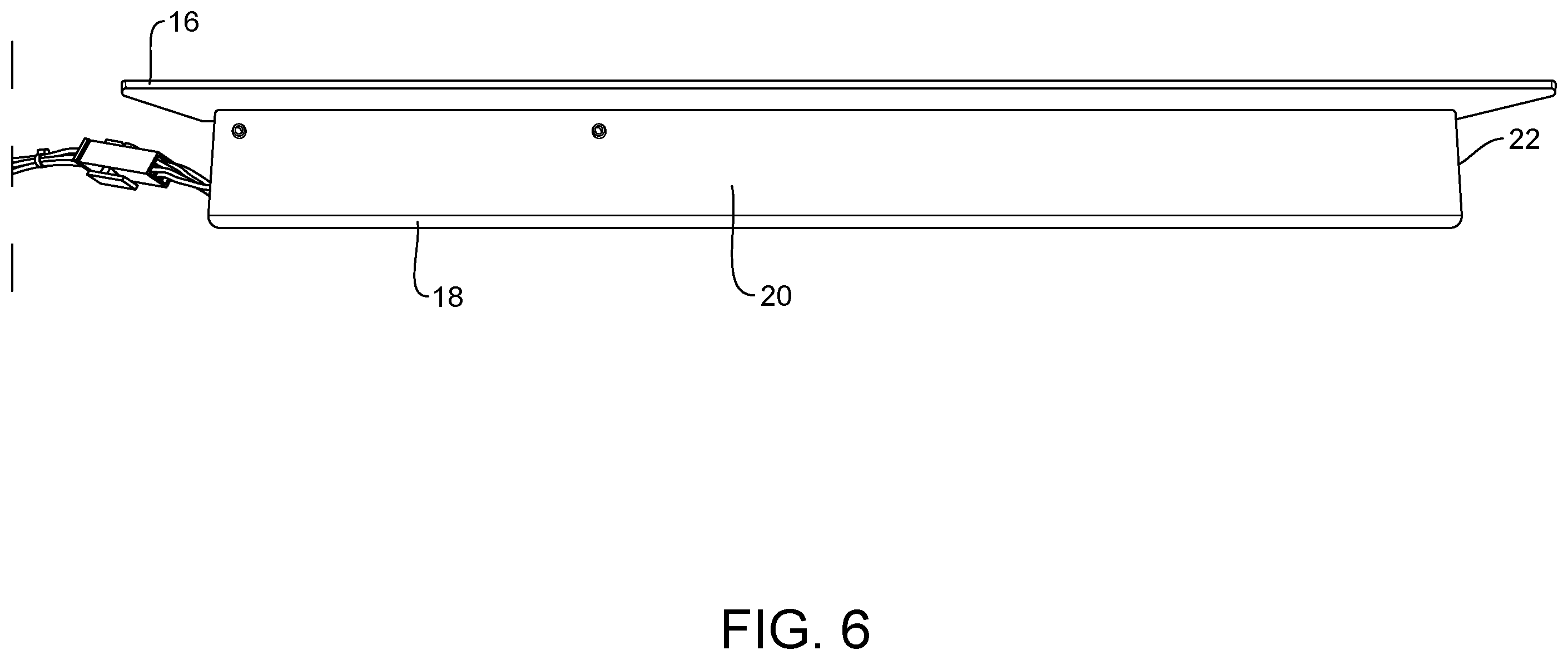 Patent US12496365 Figure 6 – UVC light assembly for ambulance patient cabin