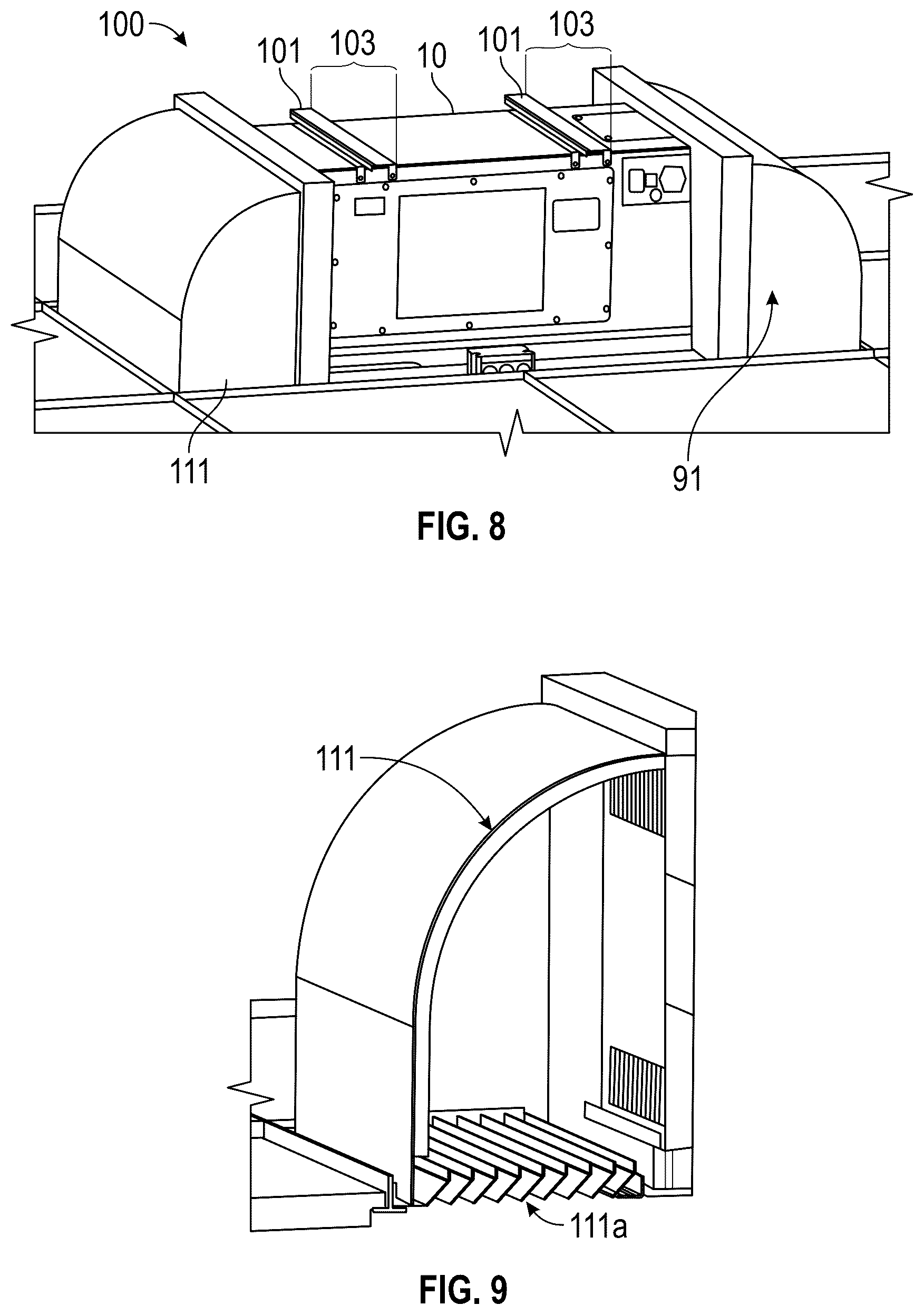 Patent US12496372 Figure 8 – Method and apparatus for air treatment including light baffle catalyst