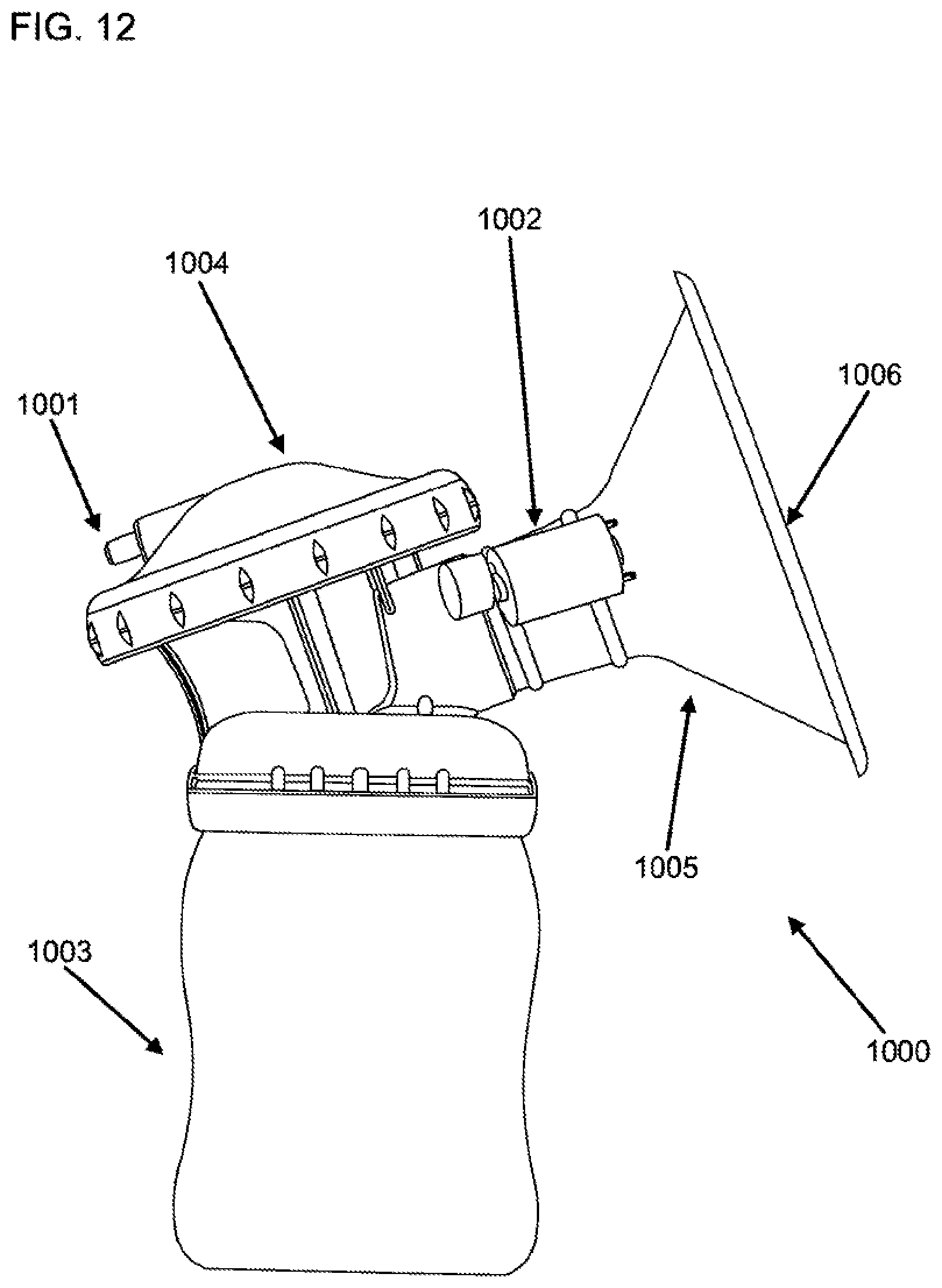Patent US12496380 Figure 12 – Vibratory waveform for breast pump