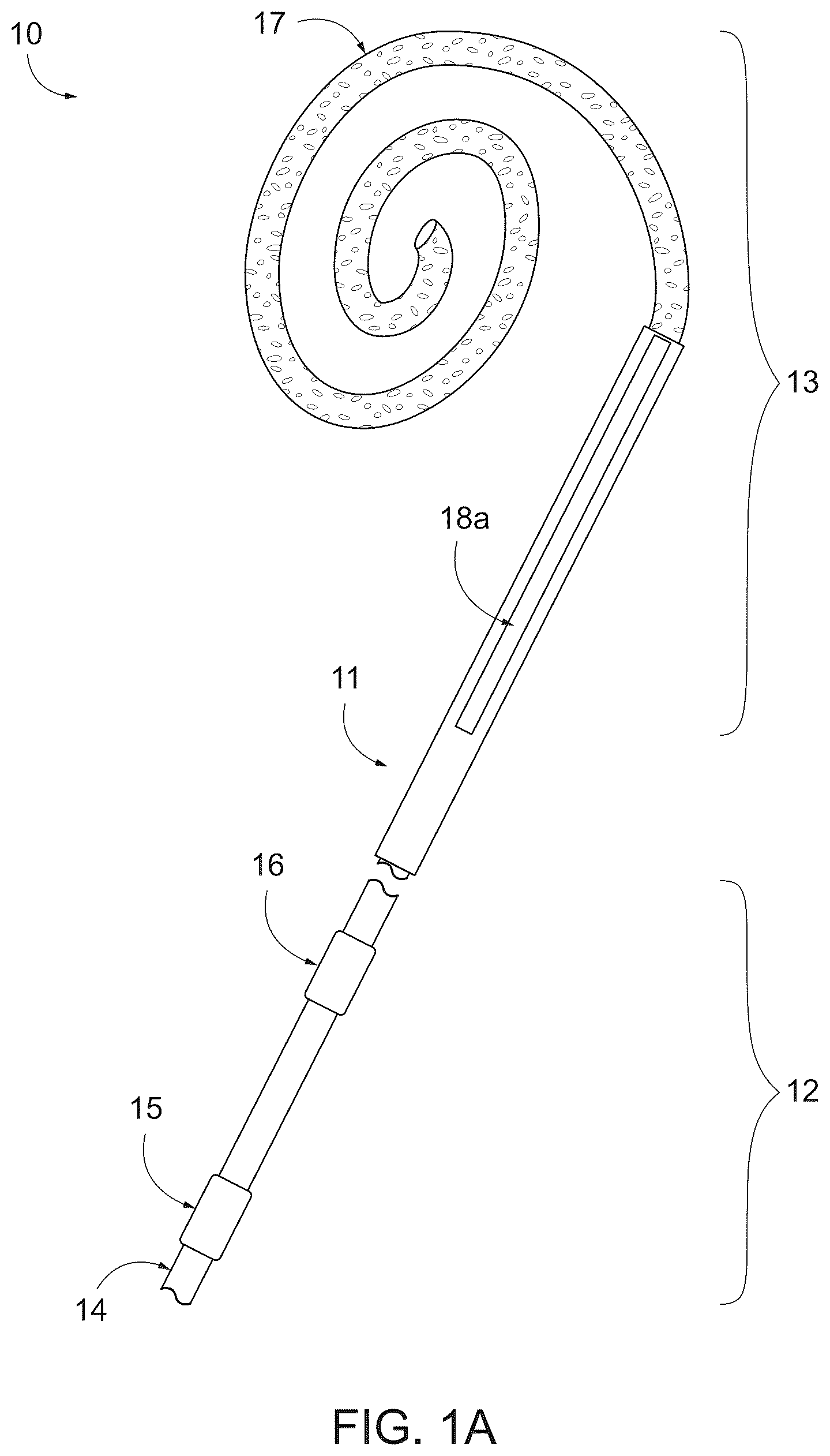 Patent US12496385 Figure 1 – Peritoneal dialysis catheter with an expandable structure
