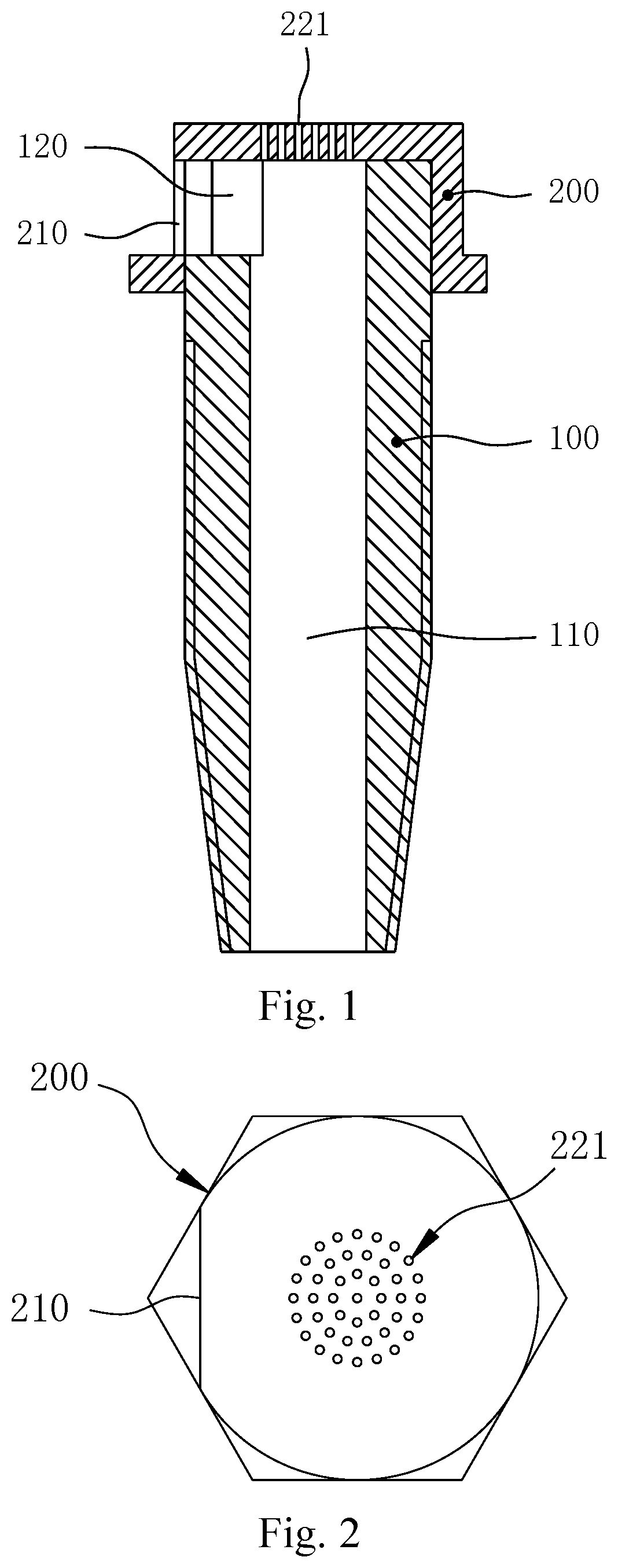 Patent US12496389 Figure 1 – Intraosseous pressure release screw