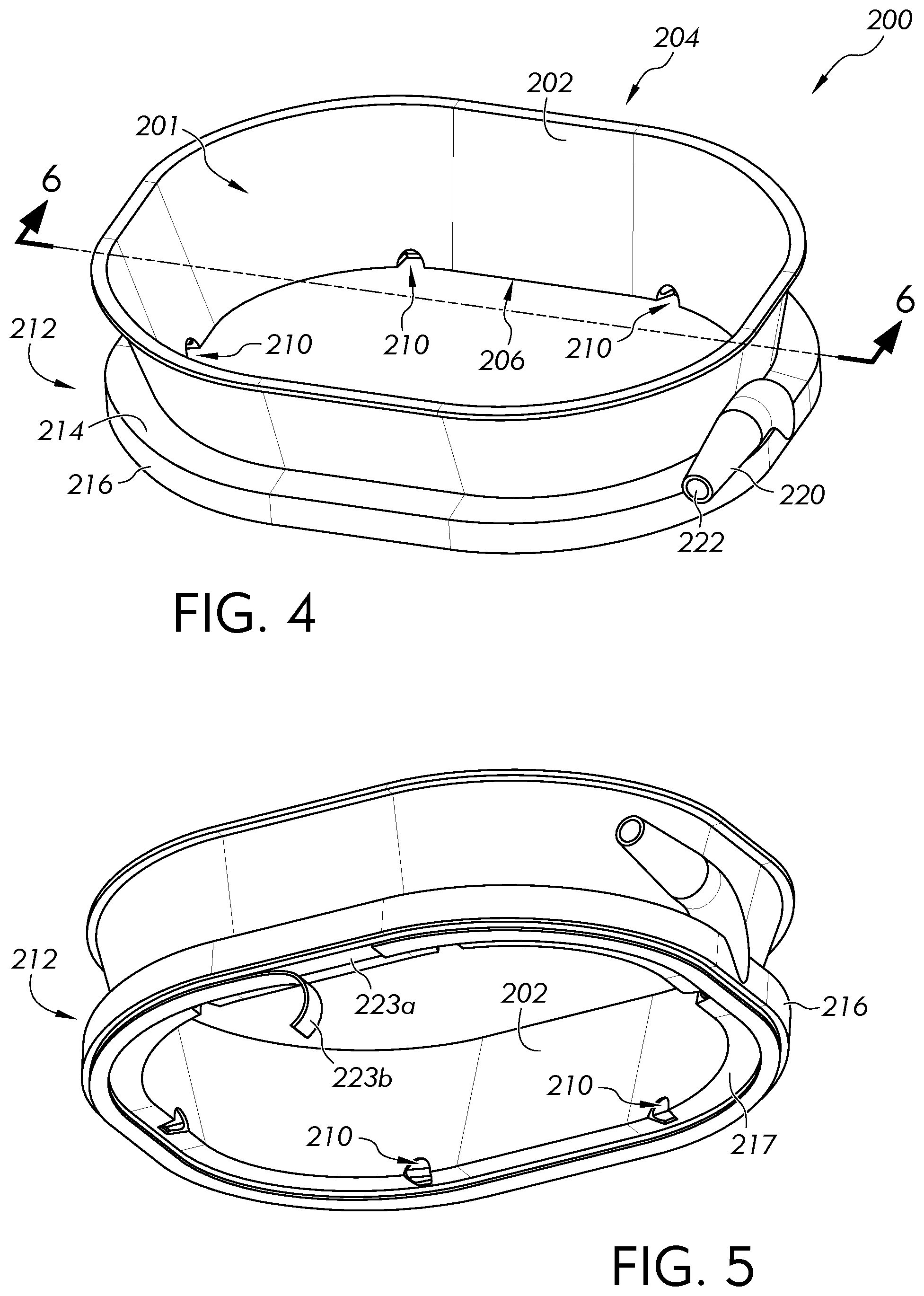 Patent US12496390 Figure 4 – Spill protection basin for surgeries