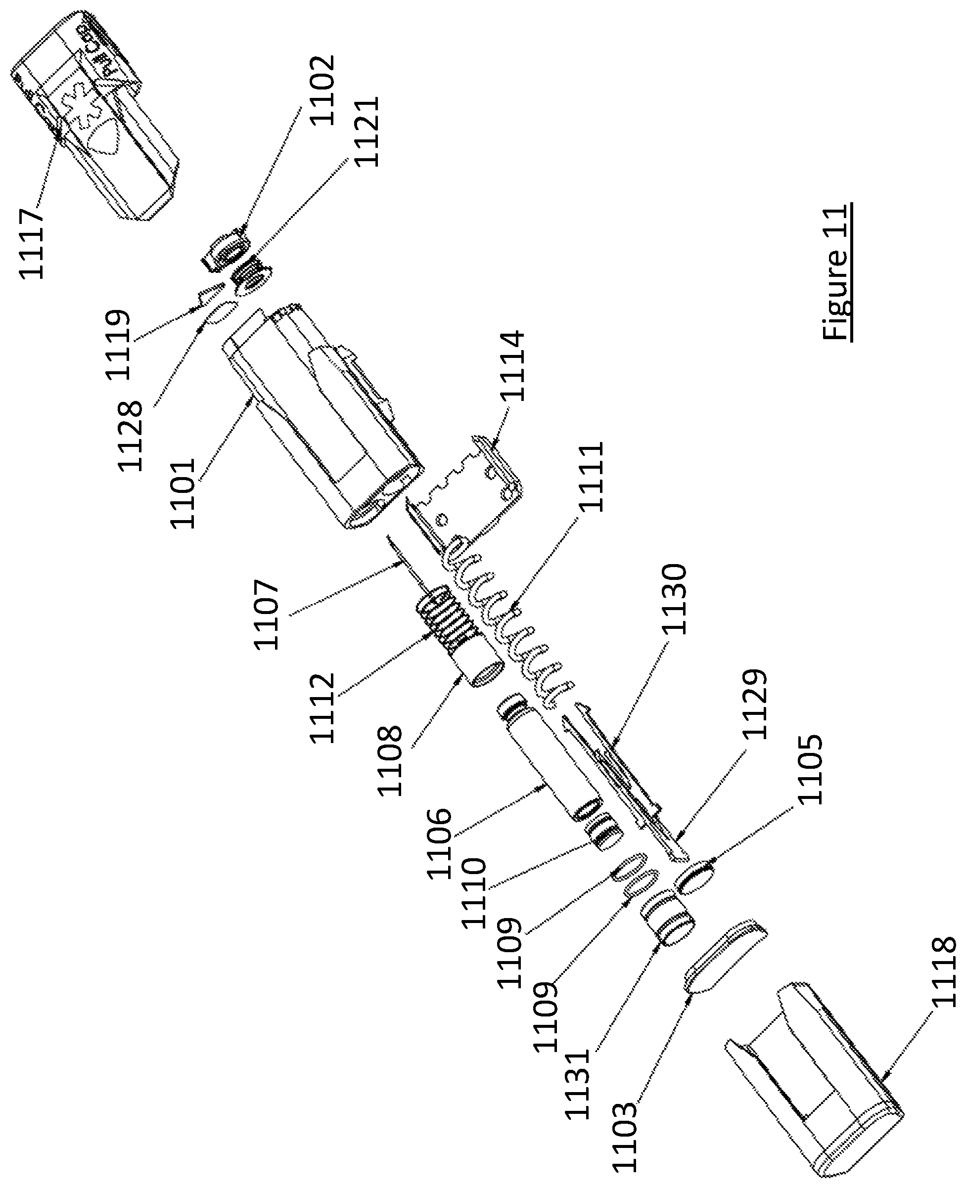 Patent US12496401 Figure 9 – Miniaturized wearable medication administration device