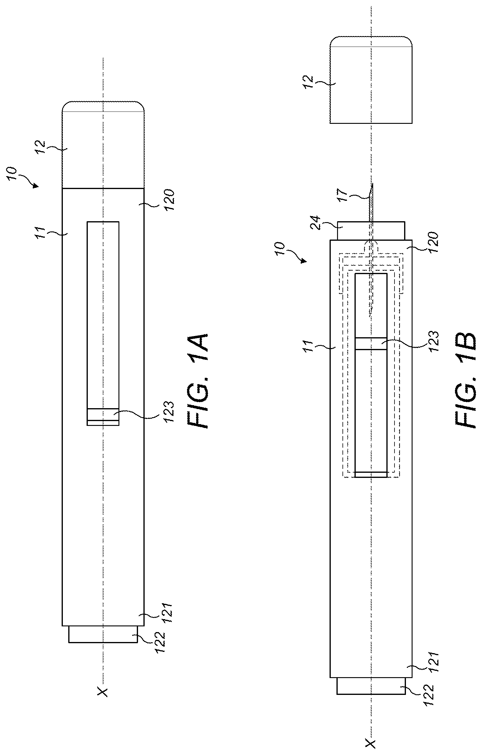 Patent US12496402 Figure 1 – Medicament injection device
