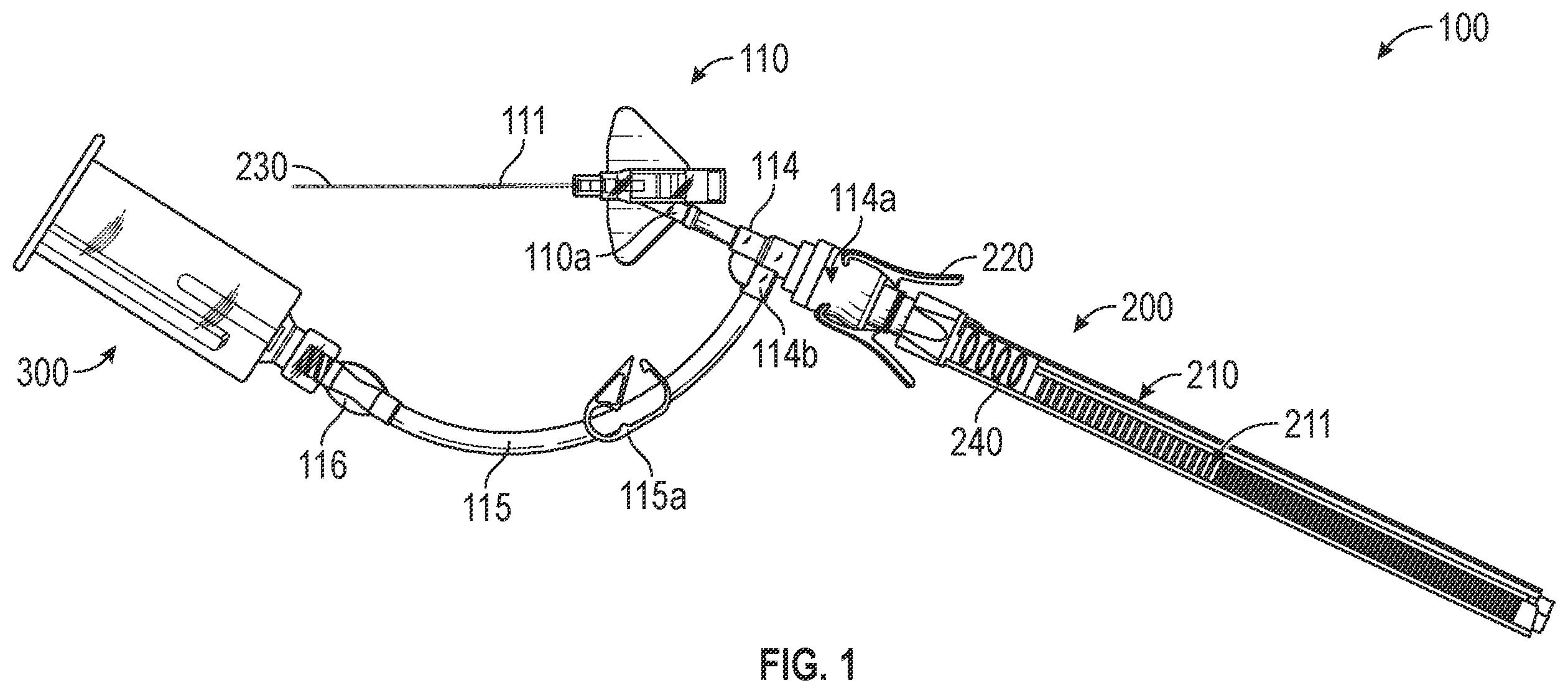 Patent US12496427 Figure 1 – Intravenous catheter device having a probe with a selectively permeable distal end