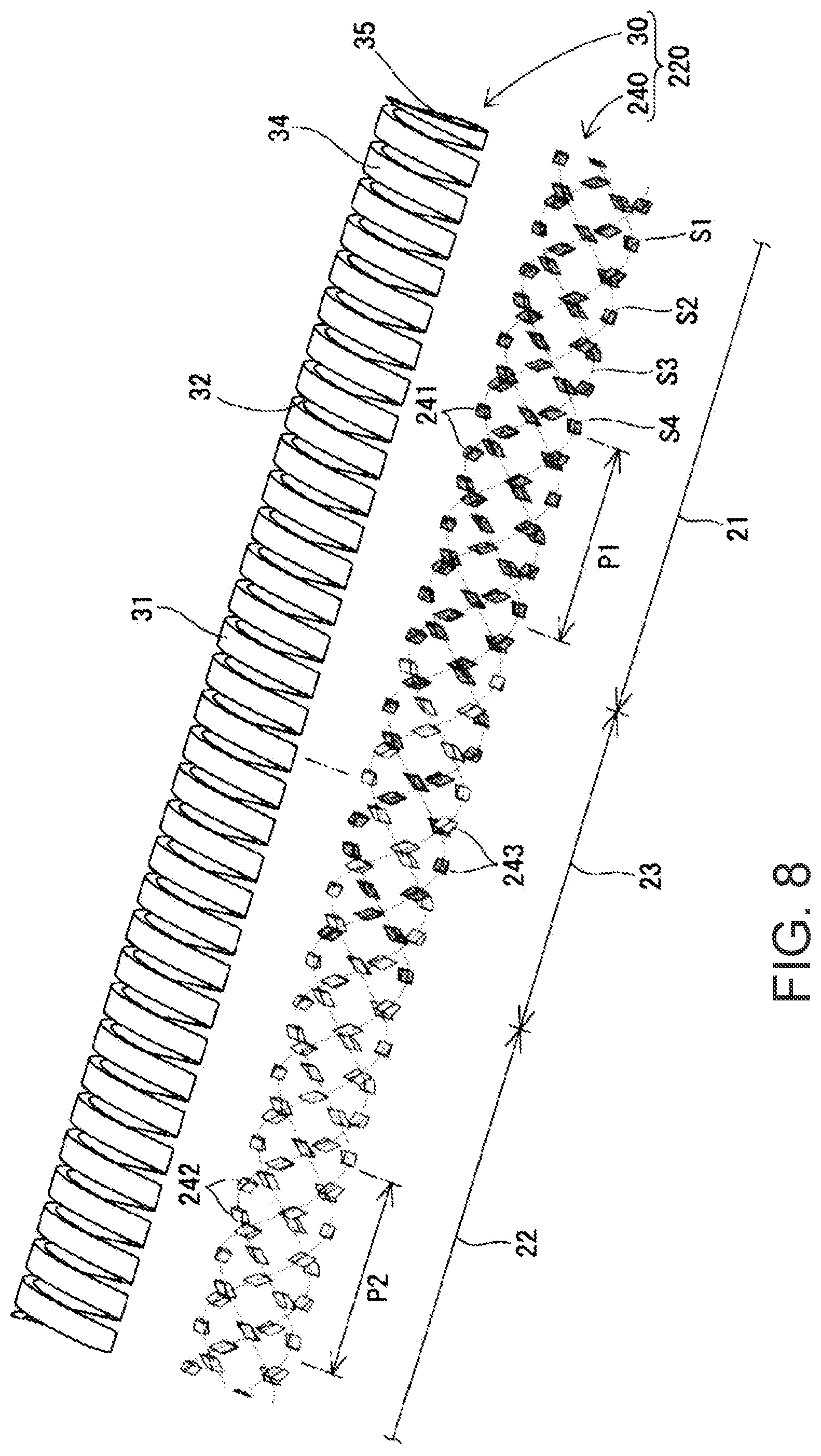 Patent US12496430 Figure 8 – Rotation transmission structure, catheter, and guide wire