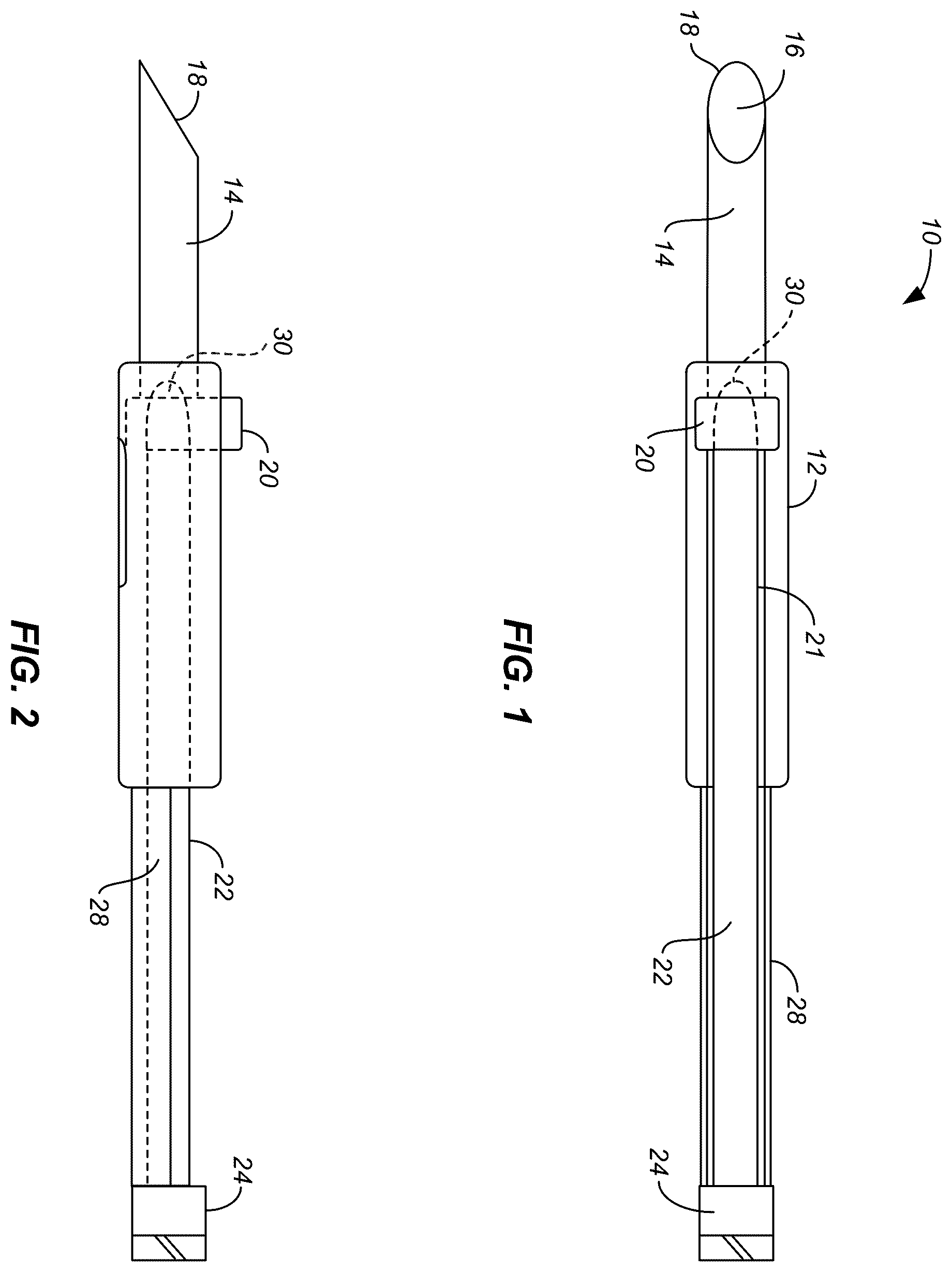 Patent US12496434 Figure 1 – Retractable needle catheter delivery apparatus
