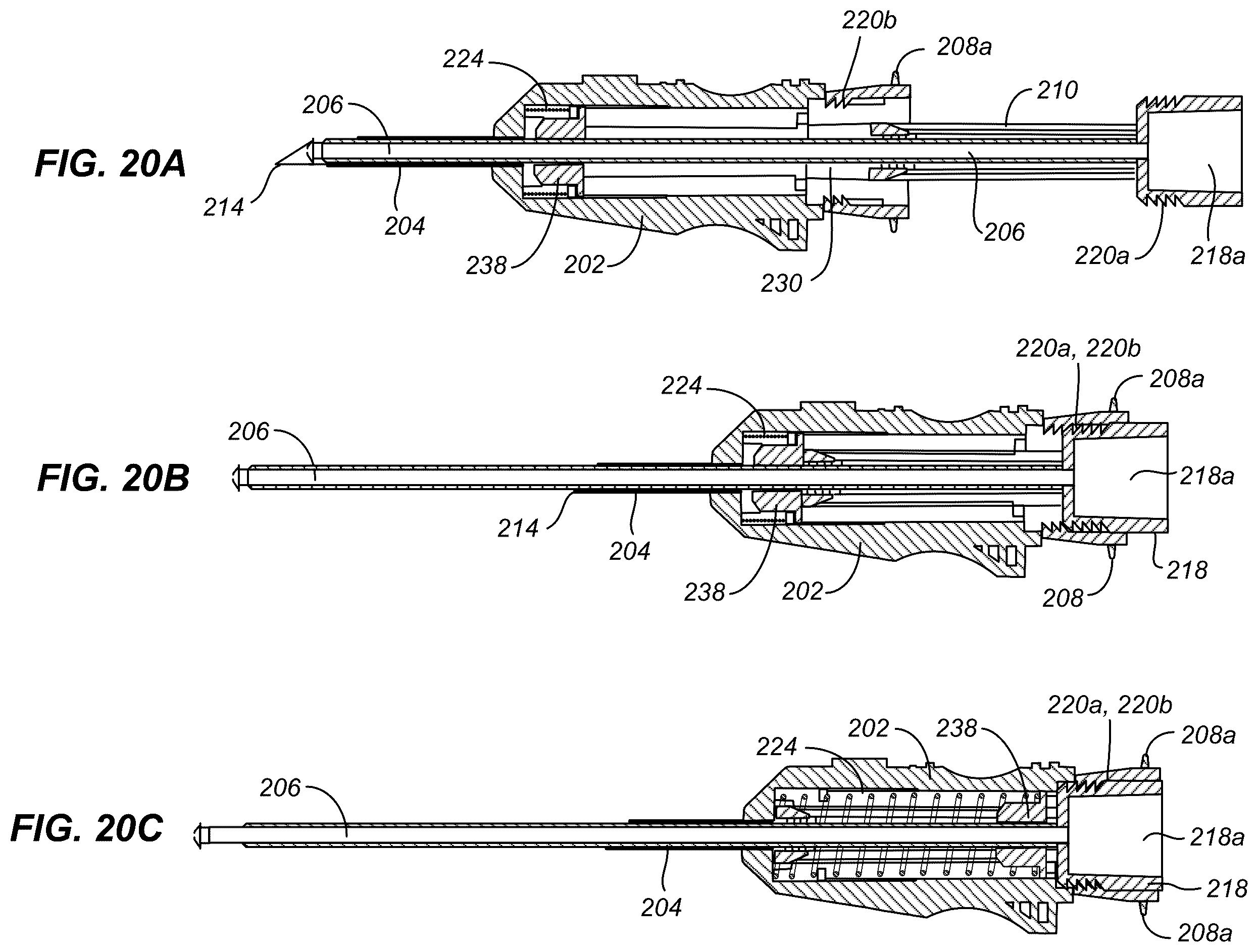 Patent US12496434 Figure 19 – Retractable needle catheter delivery apparatus