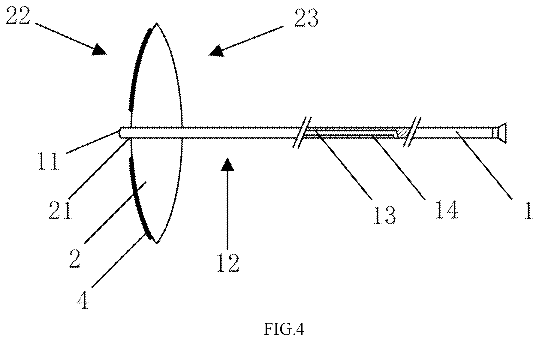 Patent US12496435 Figure 4 – Balloon device and a medical device comprising it