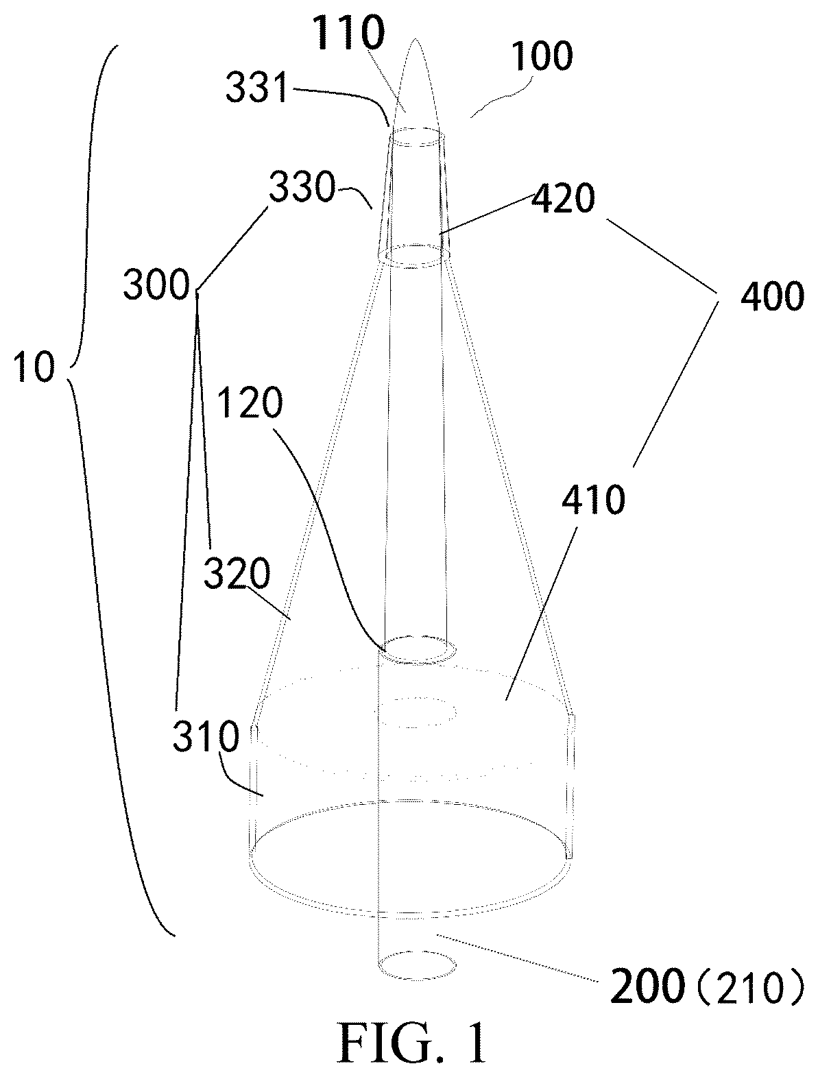Patent US12496437 — Tattoo practice device and operation pen using the same — Figure 1
