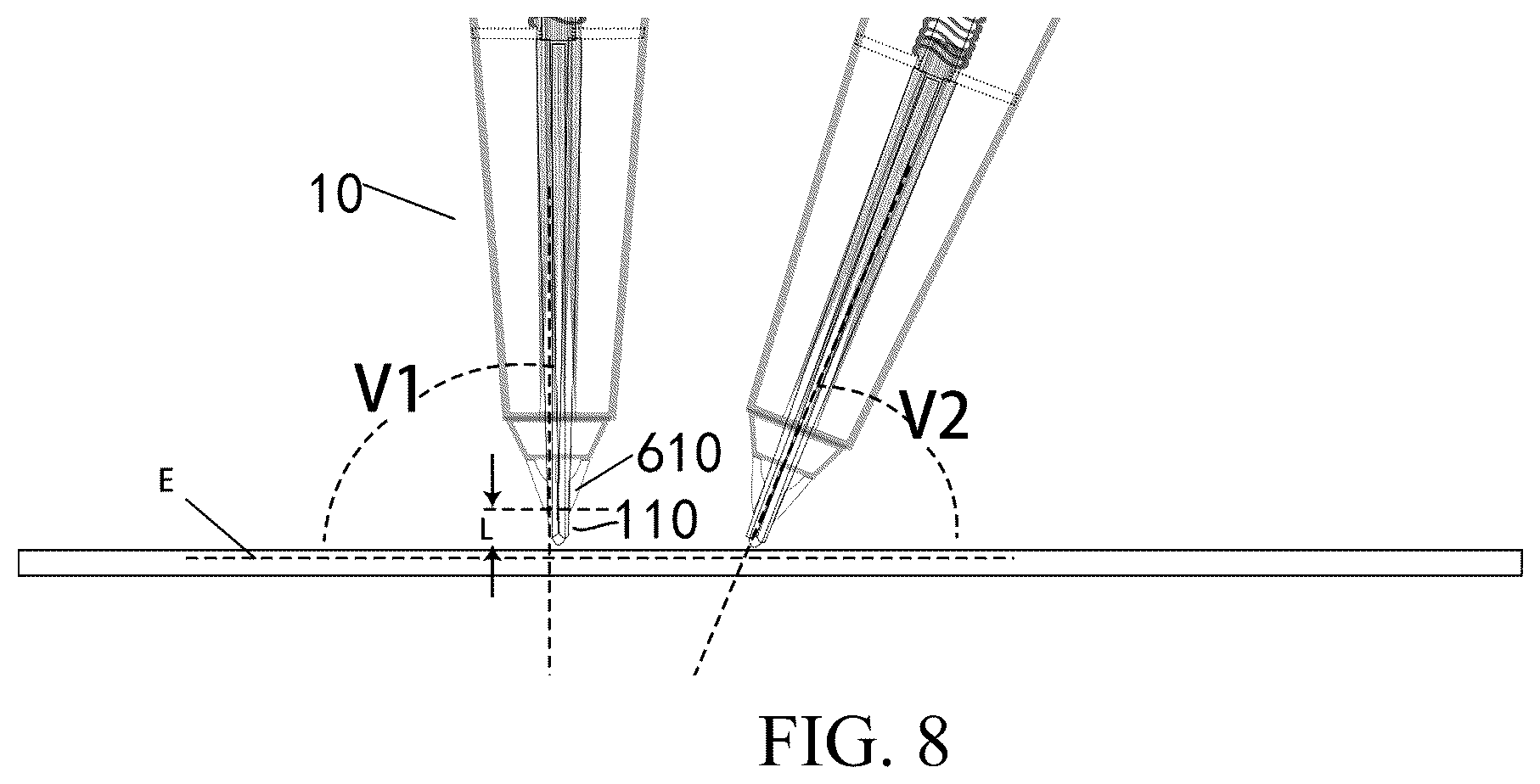 Patent US12496437 Figure 6 – Tattoo practice device and operation pen using the same