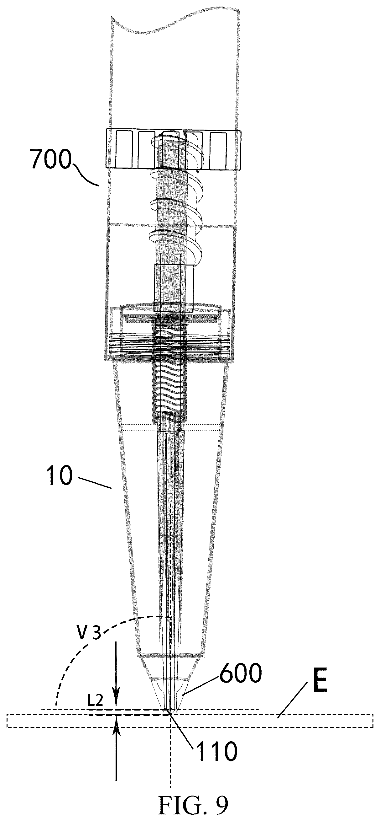 Patent US12496437 Figure 7 – Tattoo practice device and operation pen using the same