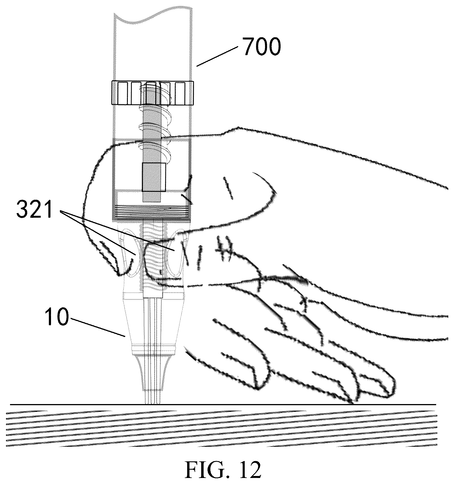 Patent US12496437 Figure 9 – Tattoo practice device and operation pen using the same