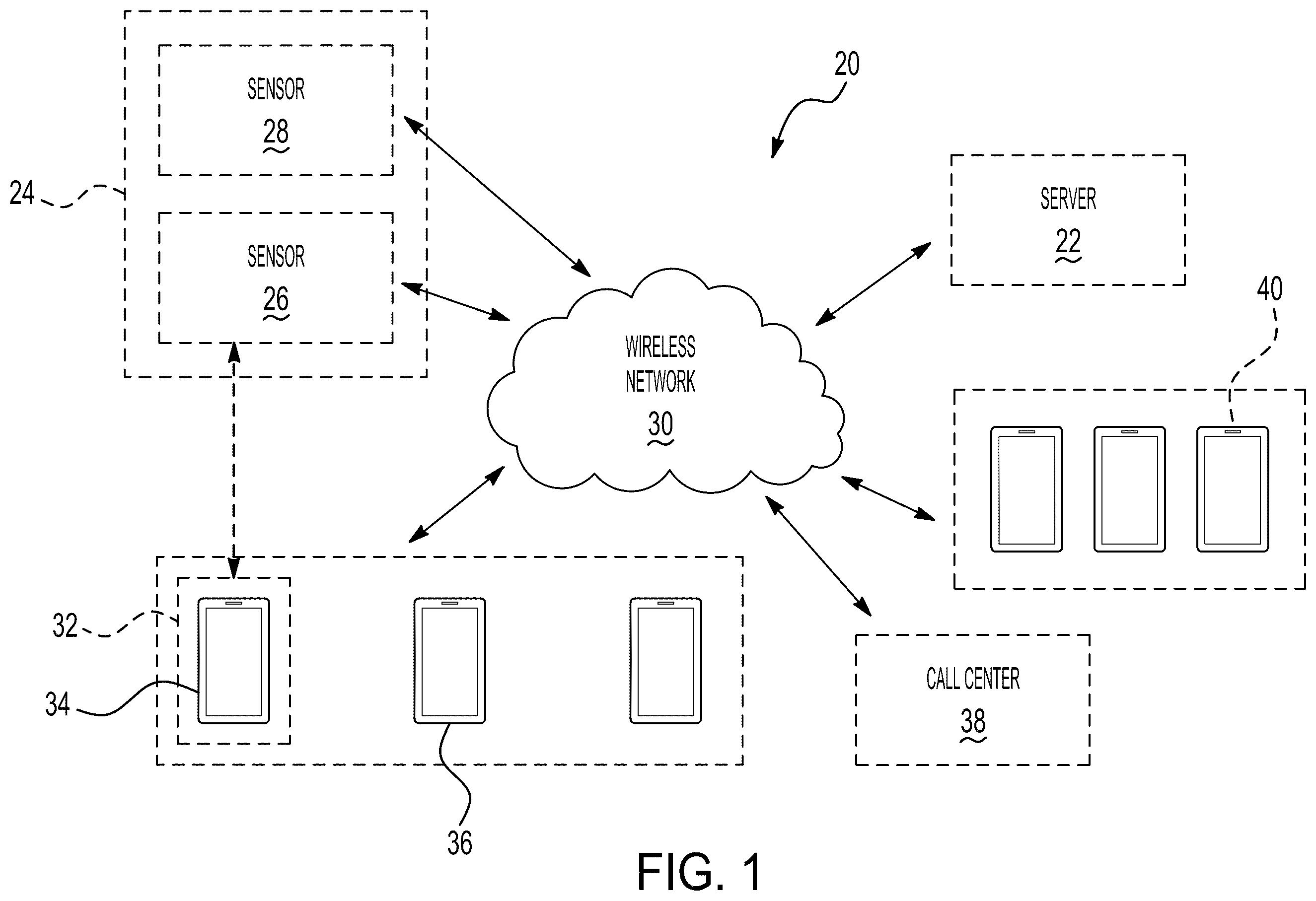 Patent US12496454 Figure 1 – Distributed defibrillator system to enable rapid response for cardiac or pulmonary arrest