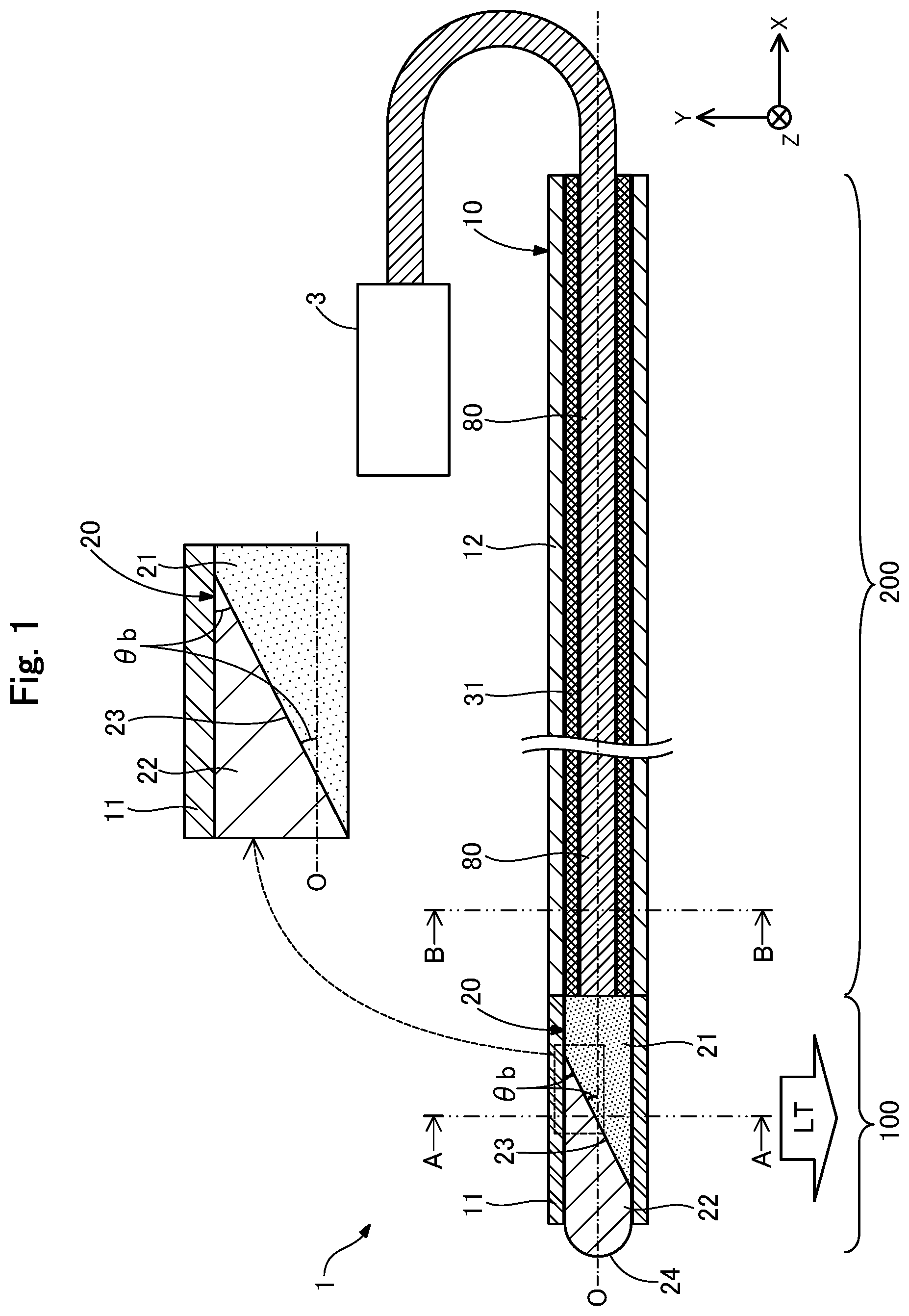 Patent US12496459 Figure 1 – Light irradiation device and light irradiation system