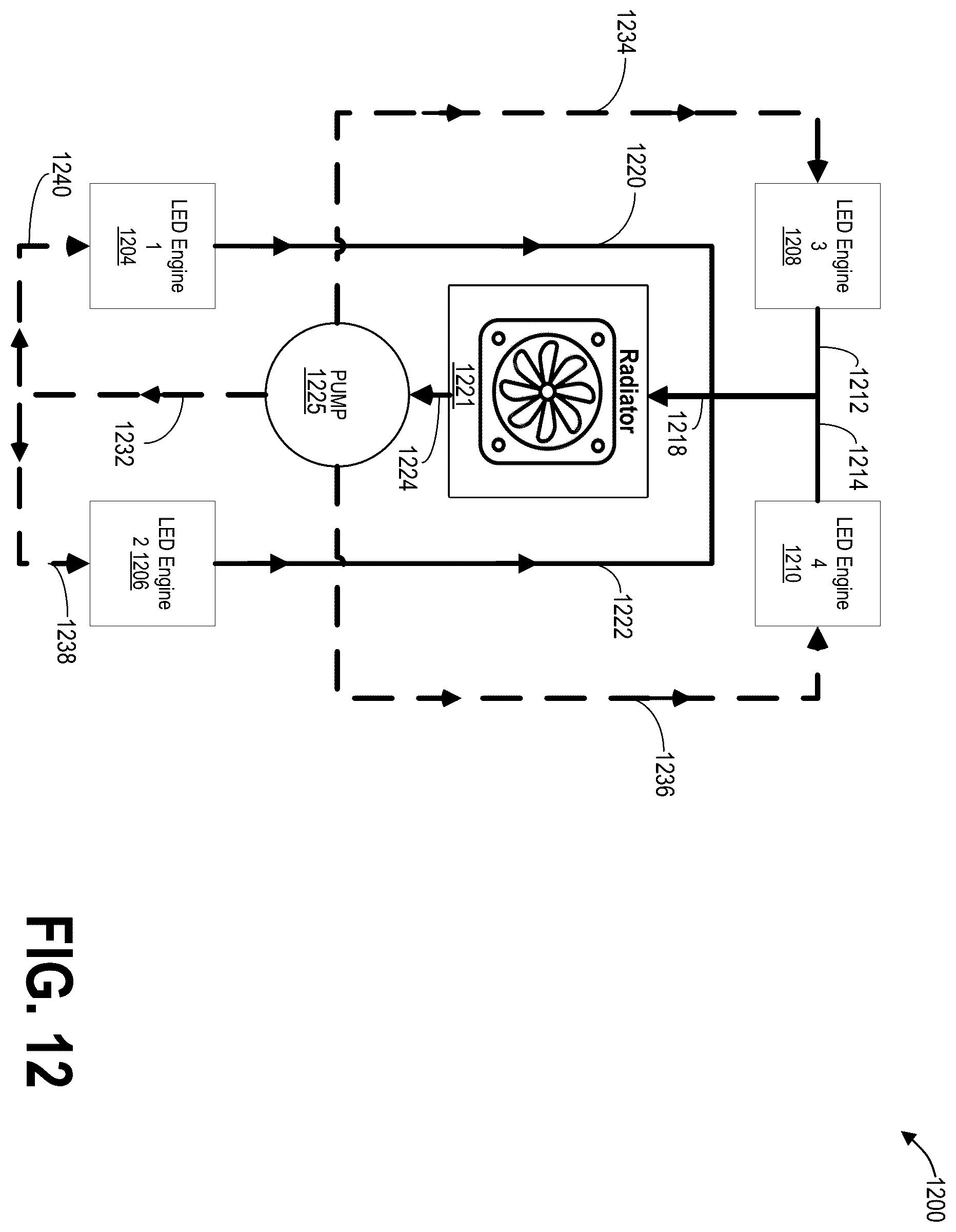 Patent US12496462 Figure 12 – Methods and systems for self-sterilizing touch screen