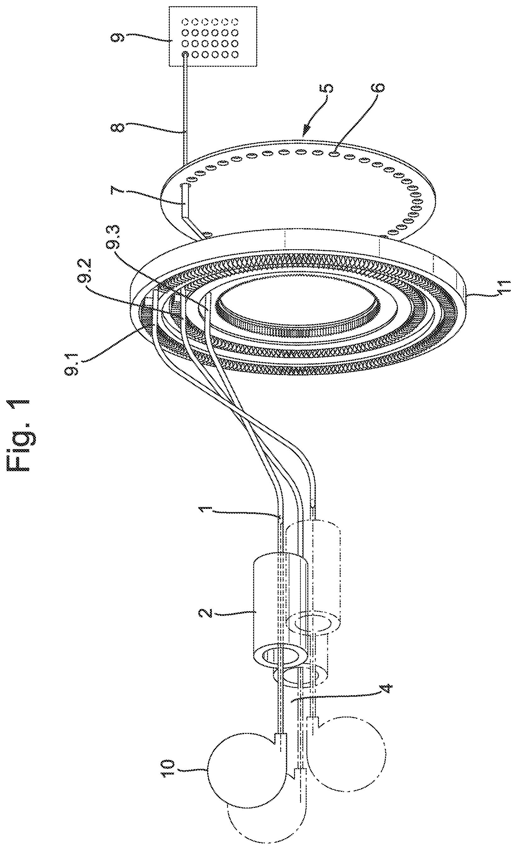 Patent US12496463 Figure 1 – Selector for remote medical element postioning