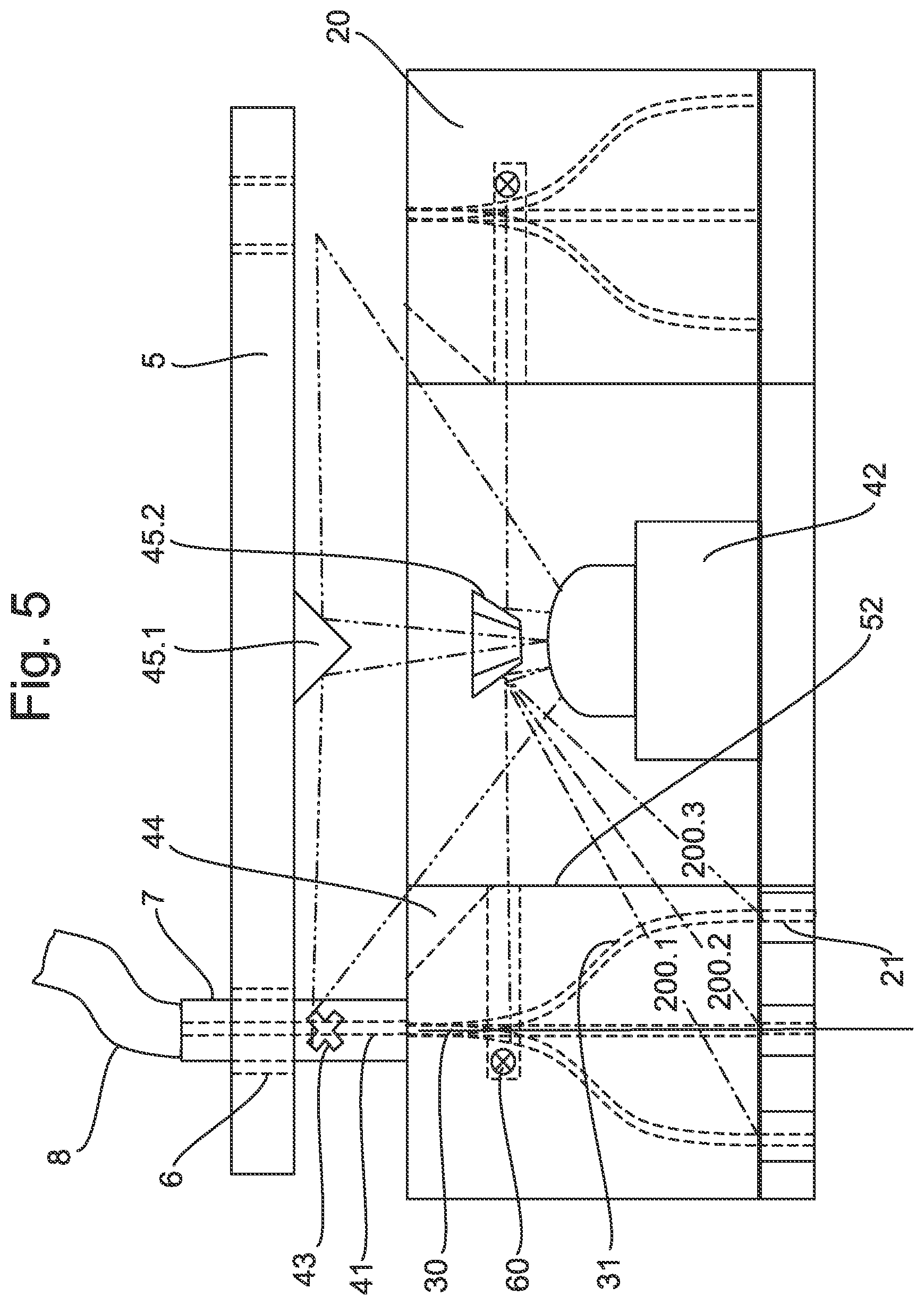 Patent US12496463 Figure 5 – Selector for remote medical element postioning