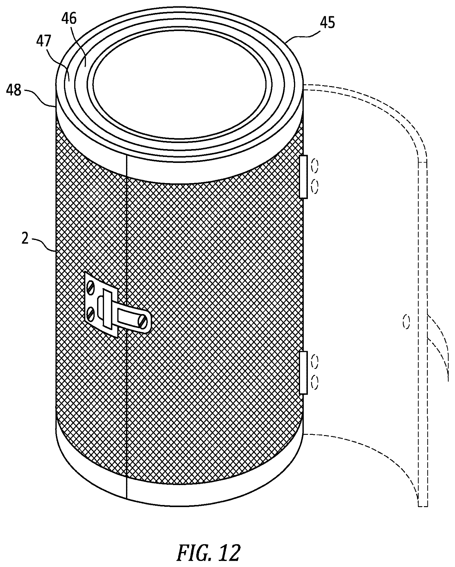Patent US12496474 Figure 10 – Maskless respiratory and eye protection device for aerosols and vapors including chemical, biological, radiological, and nuclear (CBRN) contaminants