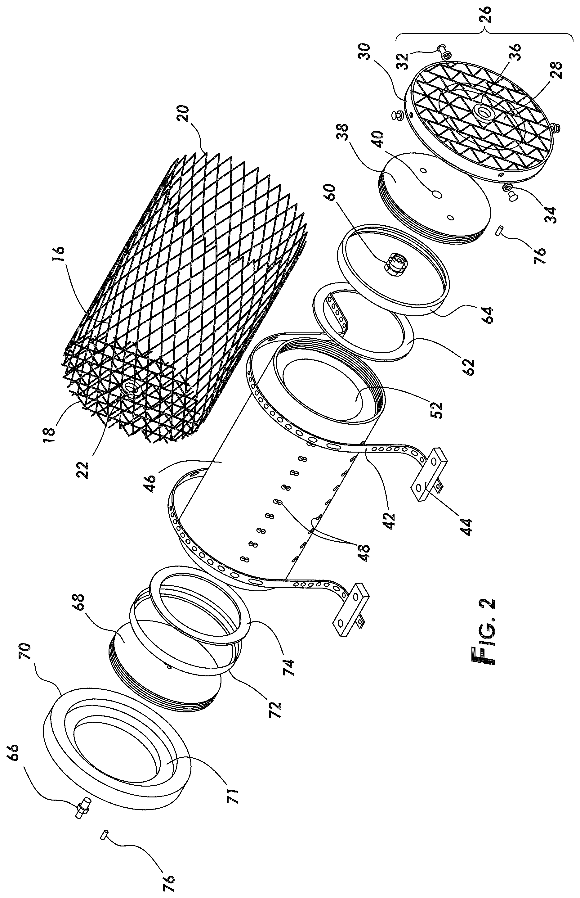 Patent US12496477 Figure 2 – Fire suppressing gas generators, systems, and arrangements