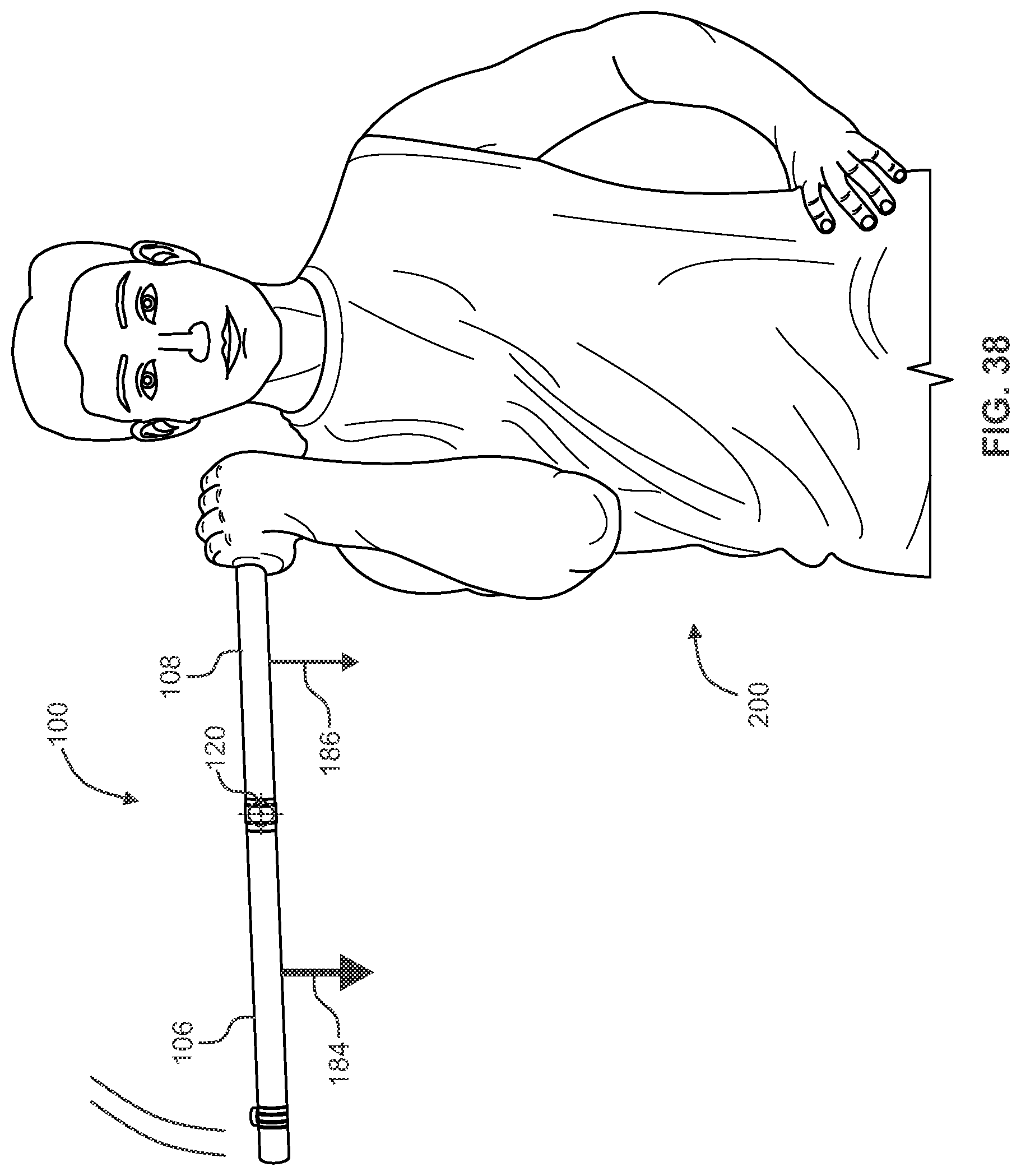 Patent US12496480 Figure 13 – Variable force pneumatic exercise staff and method
