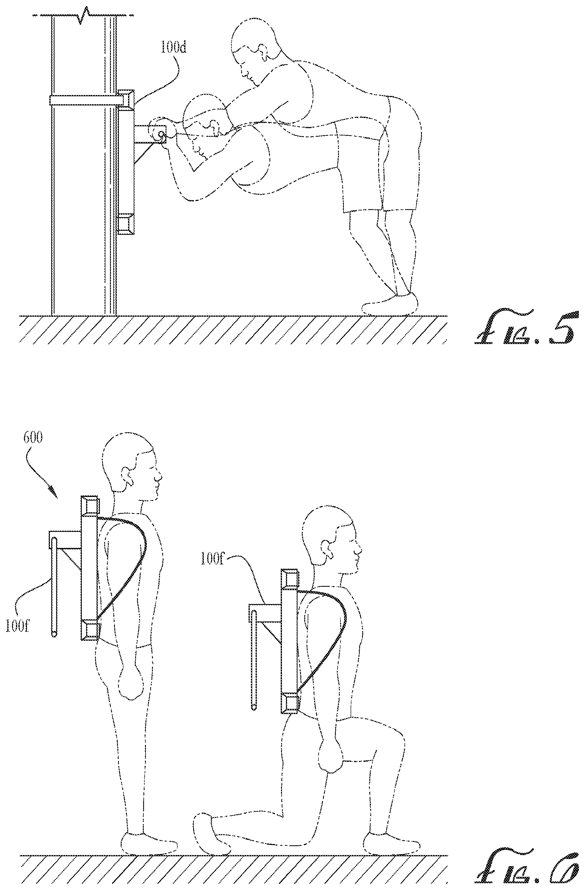 Patent US12496483 Figure 5 – Portable gravity based and bodyweight exercise device