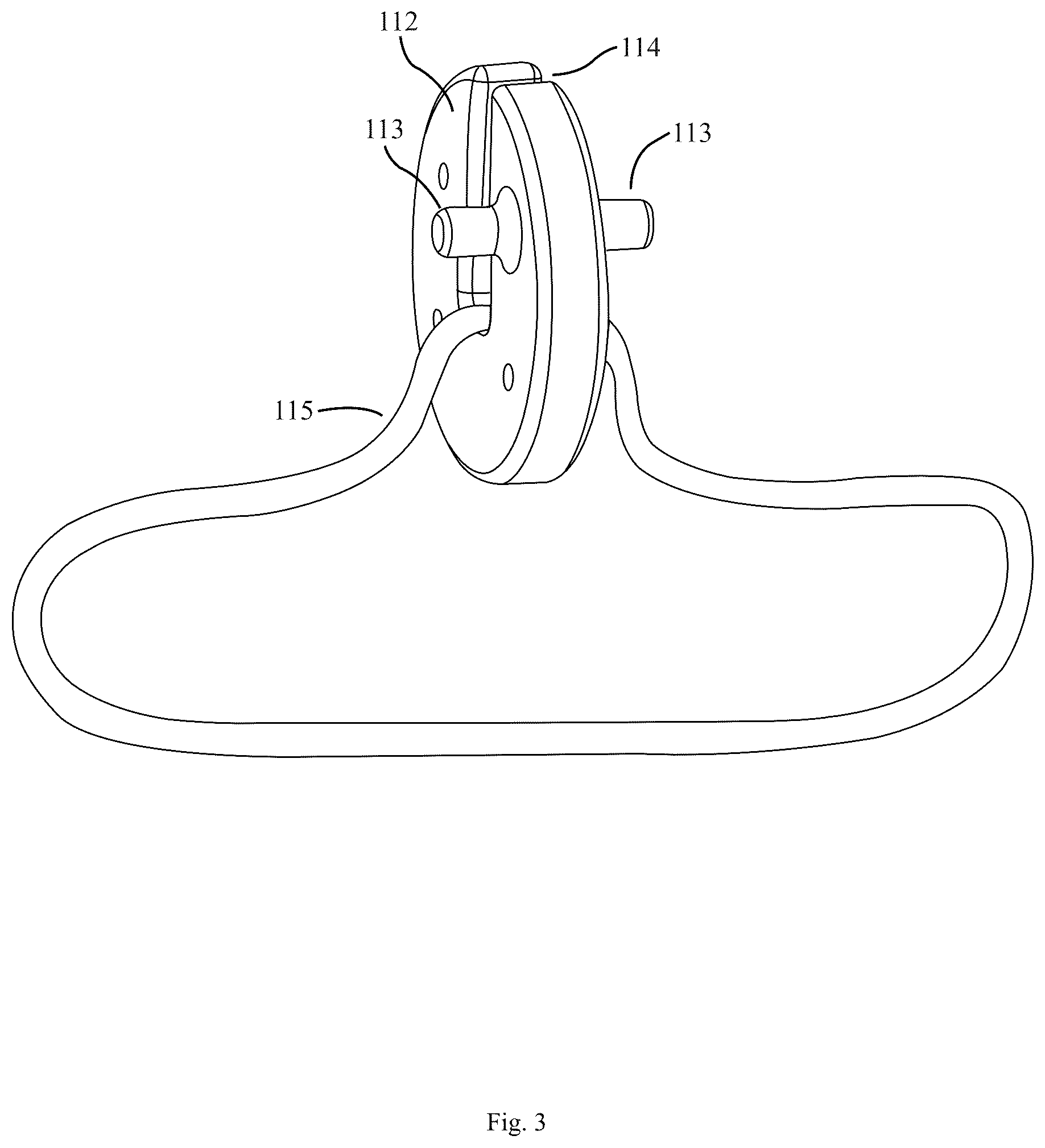 Patent US12496487 Figure 3 – Plate squeeze chest press