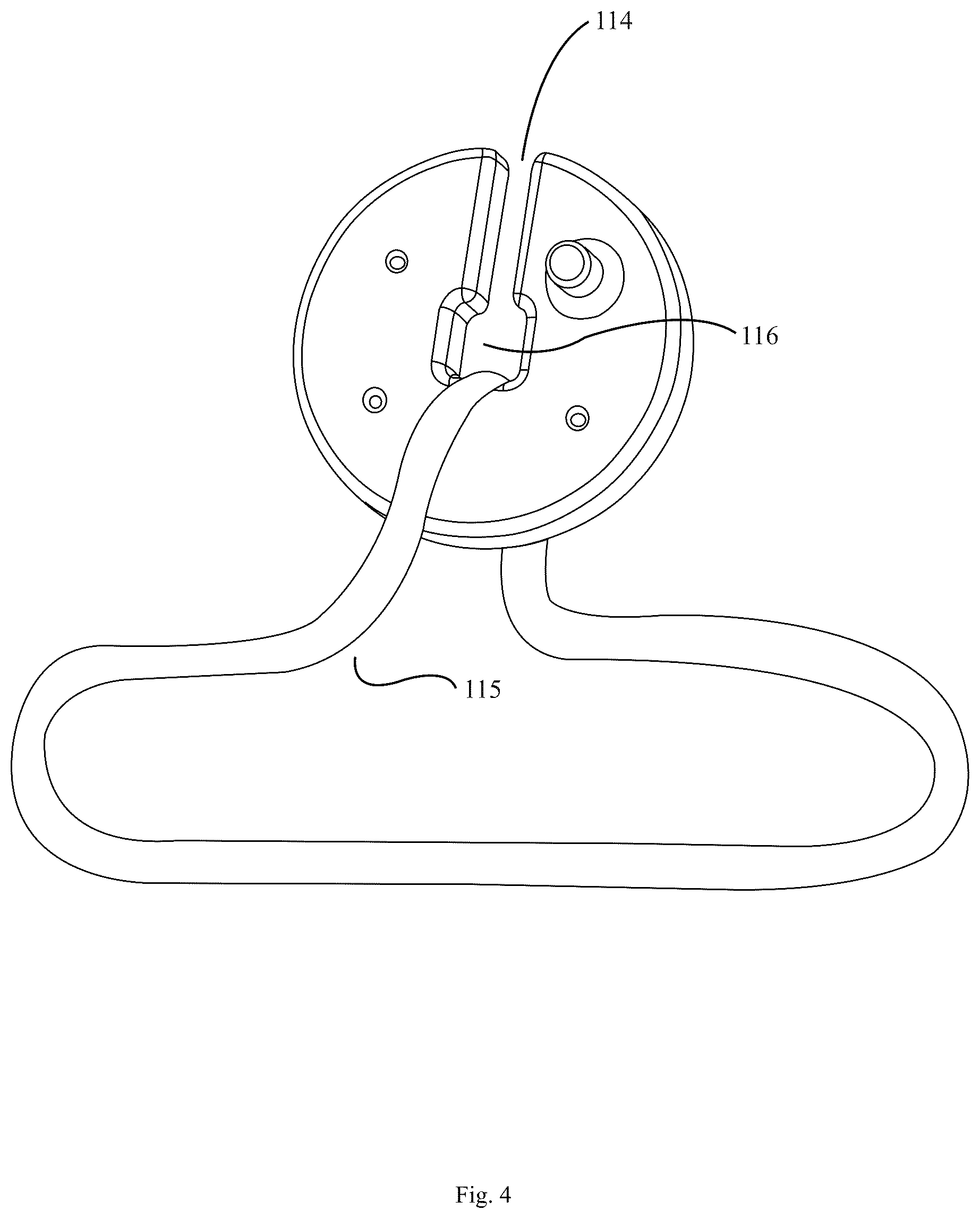 Patent US12496487 Figure 4 – Plate squeeze chest press