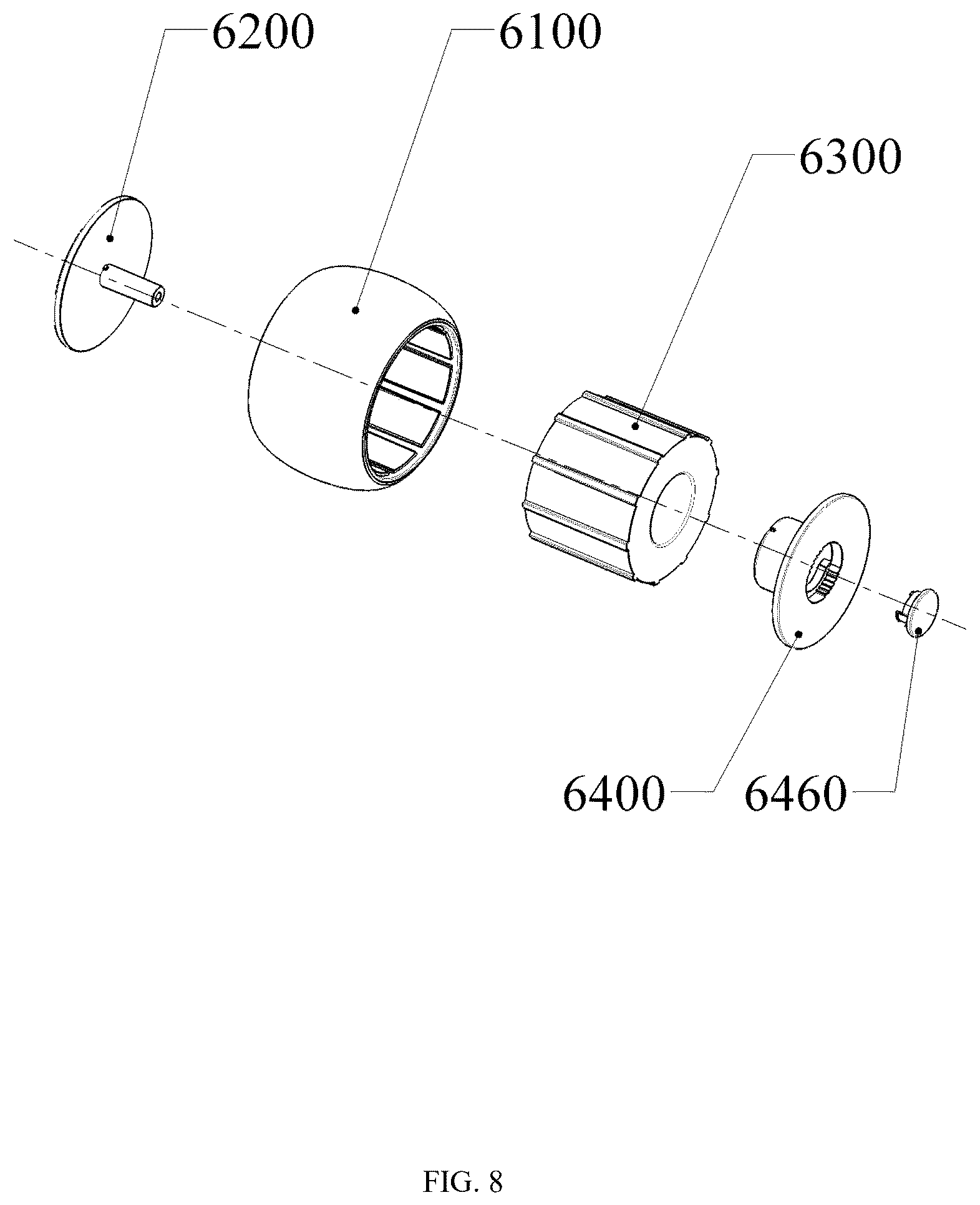 Patent US12496488 Figure 8 – Easy-to-adjust exercise device
