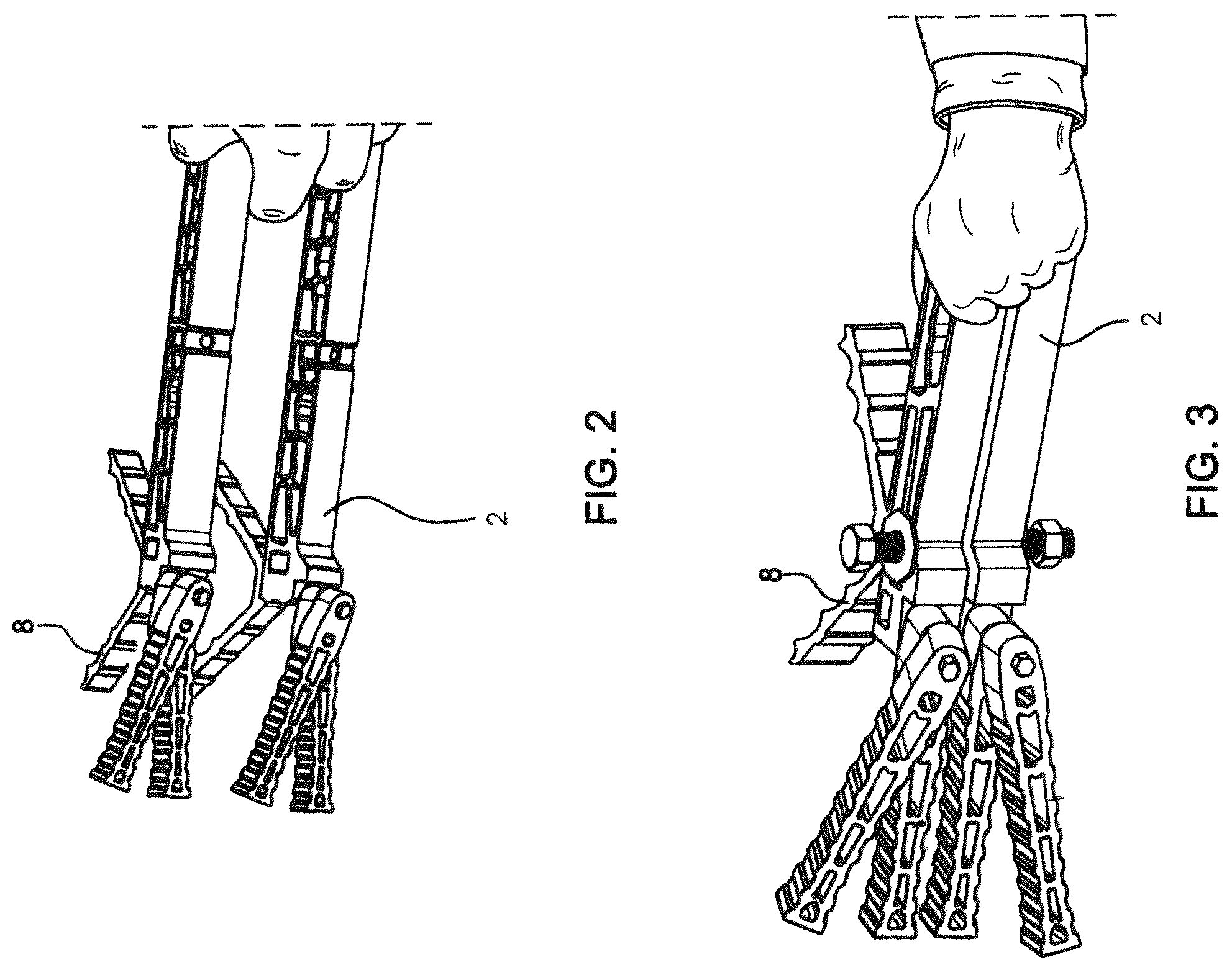 Patent US12496495 Figure 2 – Climbing sticks