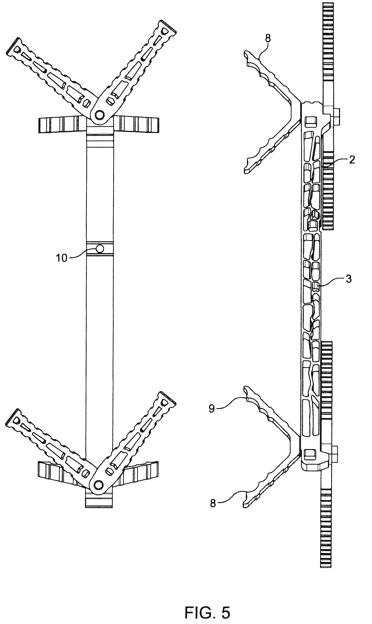 Patent US12496495 Figure 4 – Climbing sticks