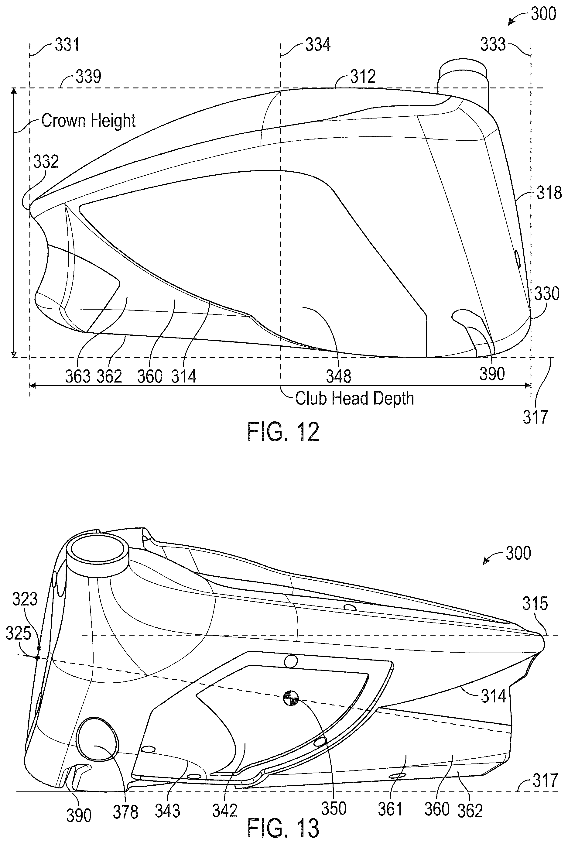 Patent US12496498 Figure 13 – Golf club heads