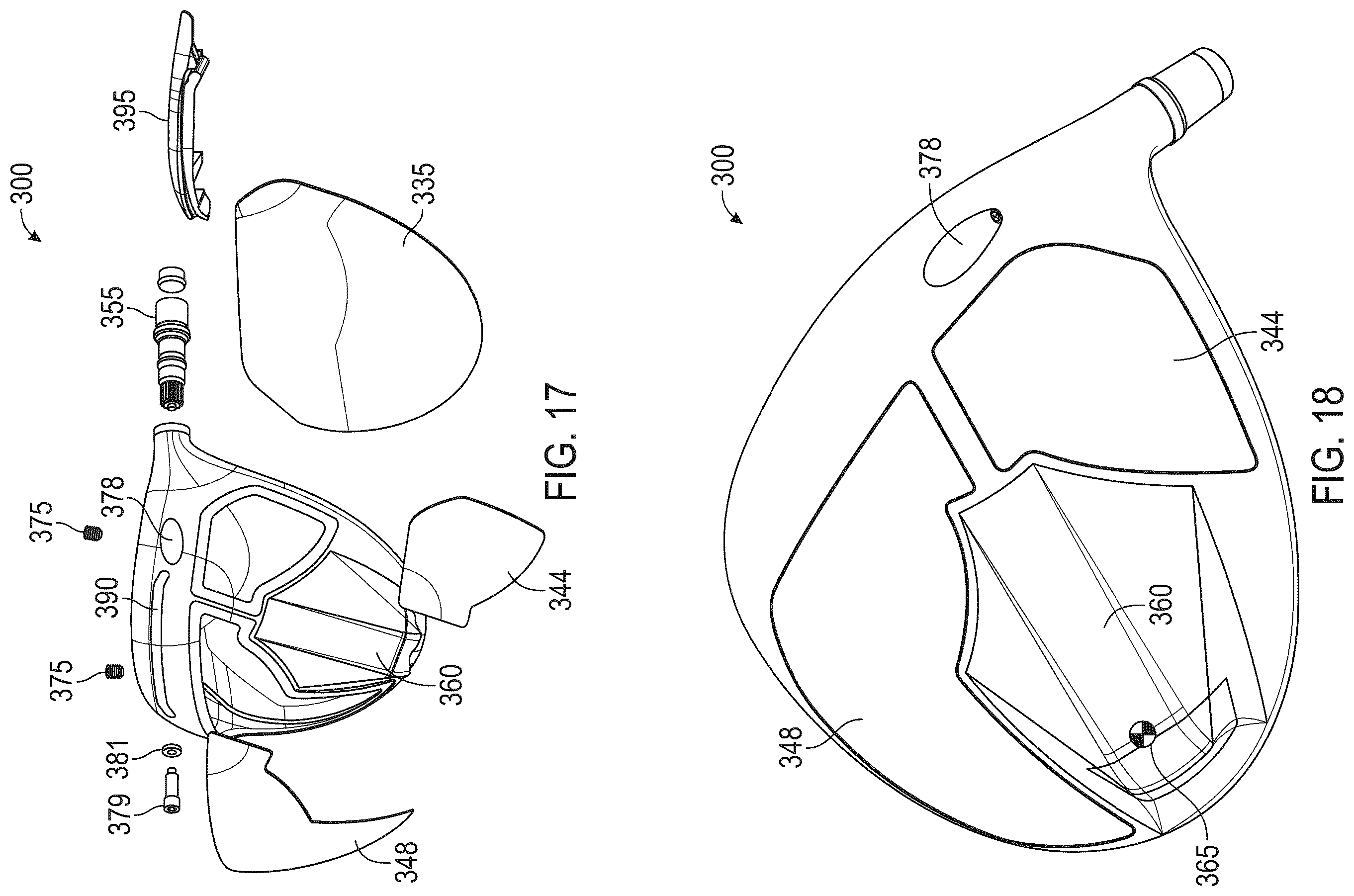 Patent US12496498 Figure 16 – Golf club heads