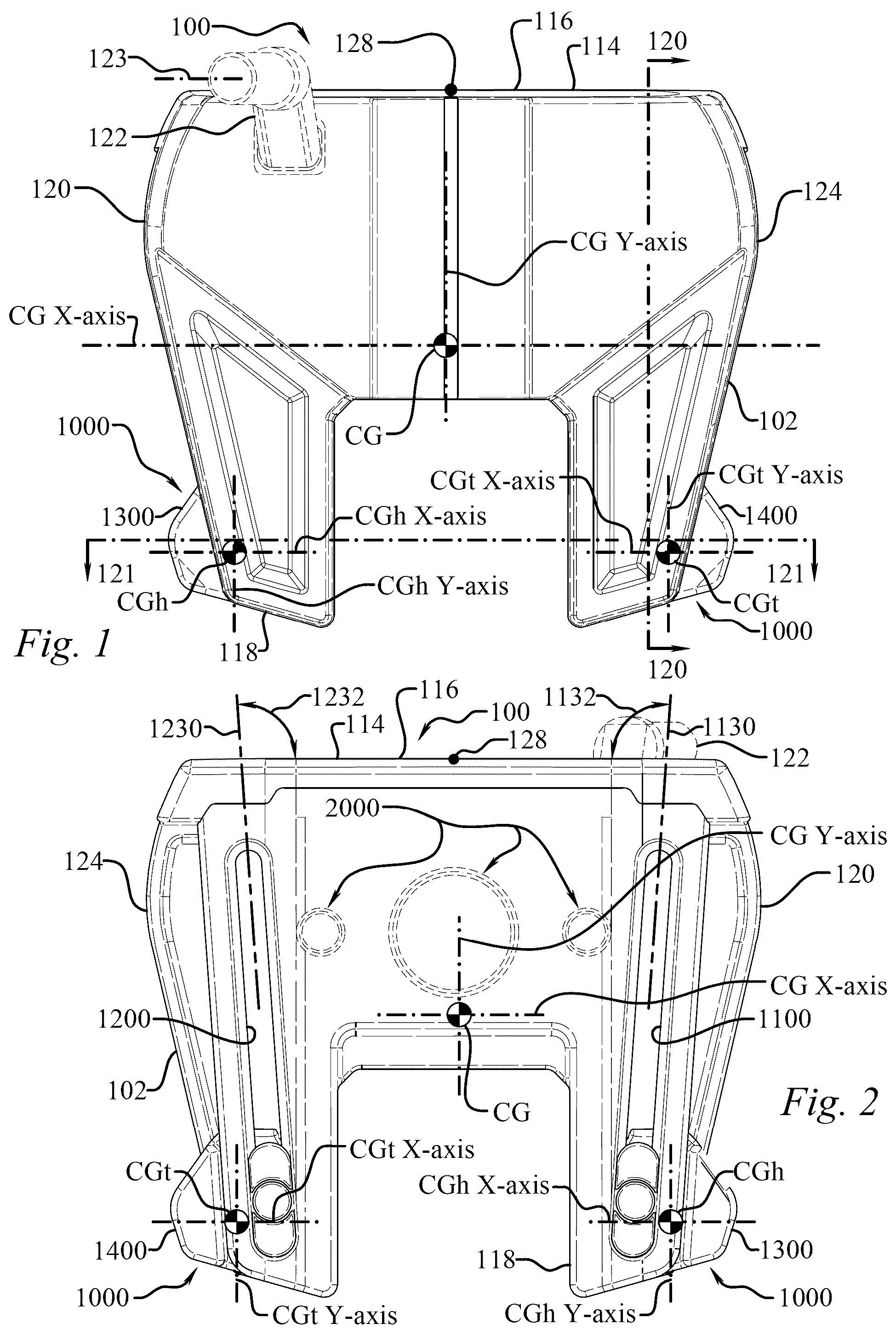 Patent US12496500 Figure 1 – Golf club head