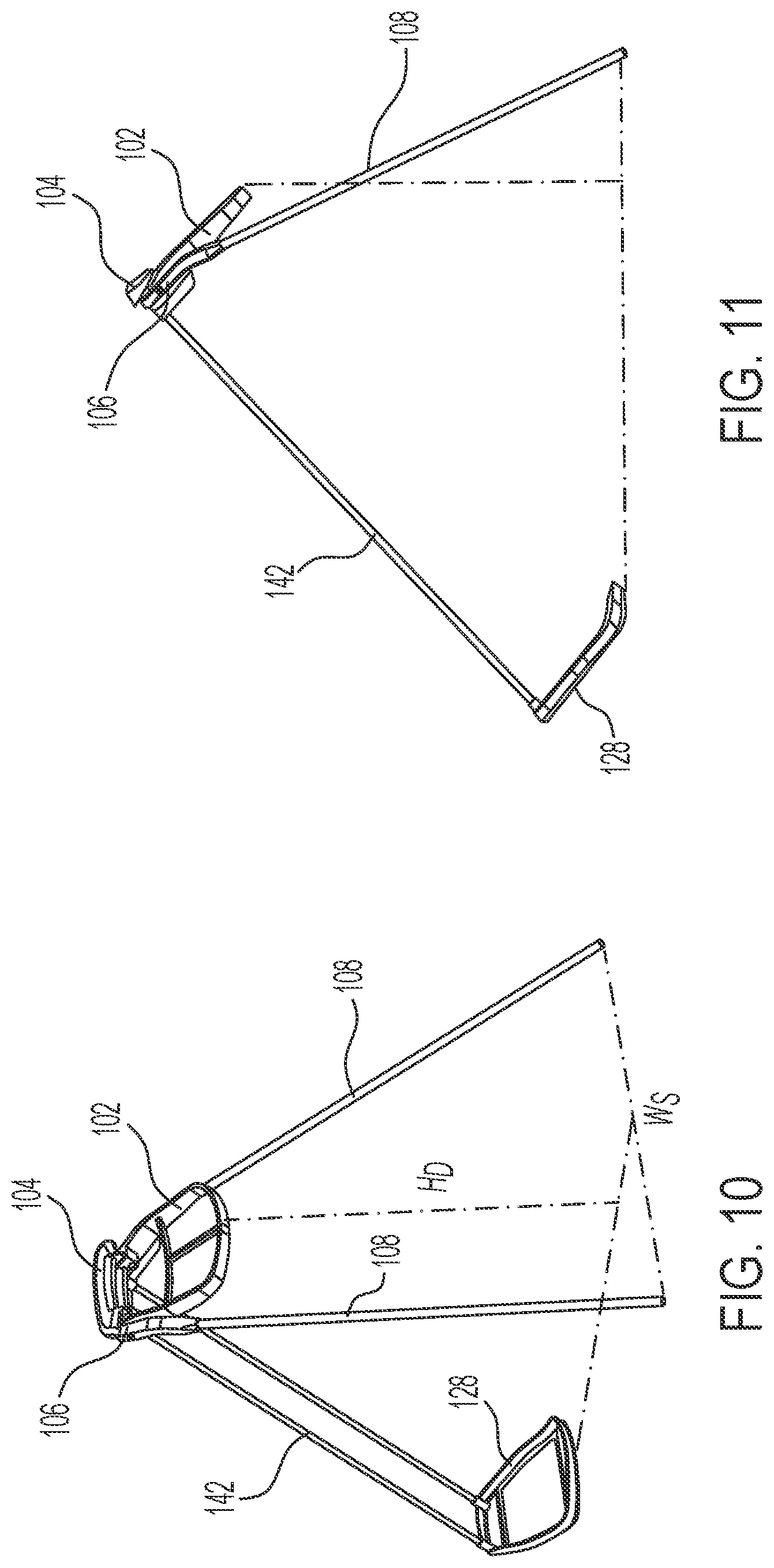 Patent US12496501 Figure 6 – Lightweight golf bag with a top cuff actuator mechanism