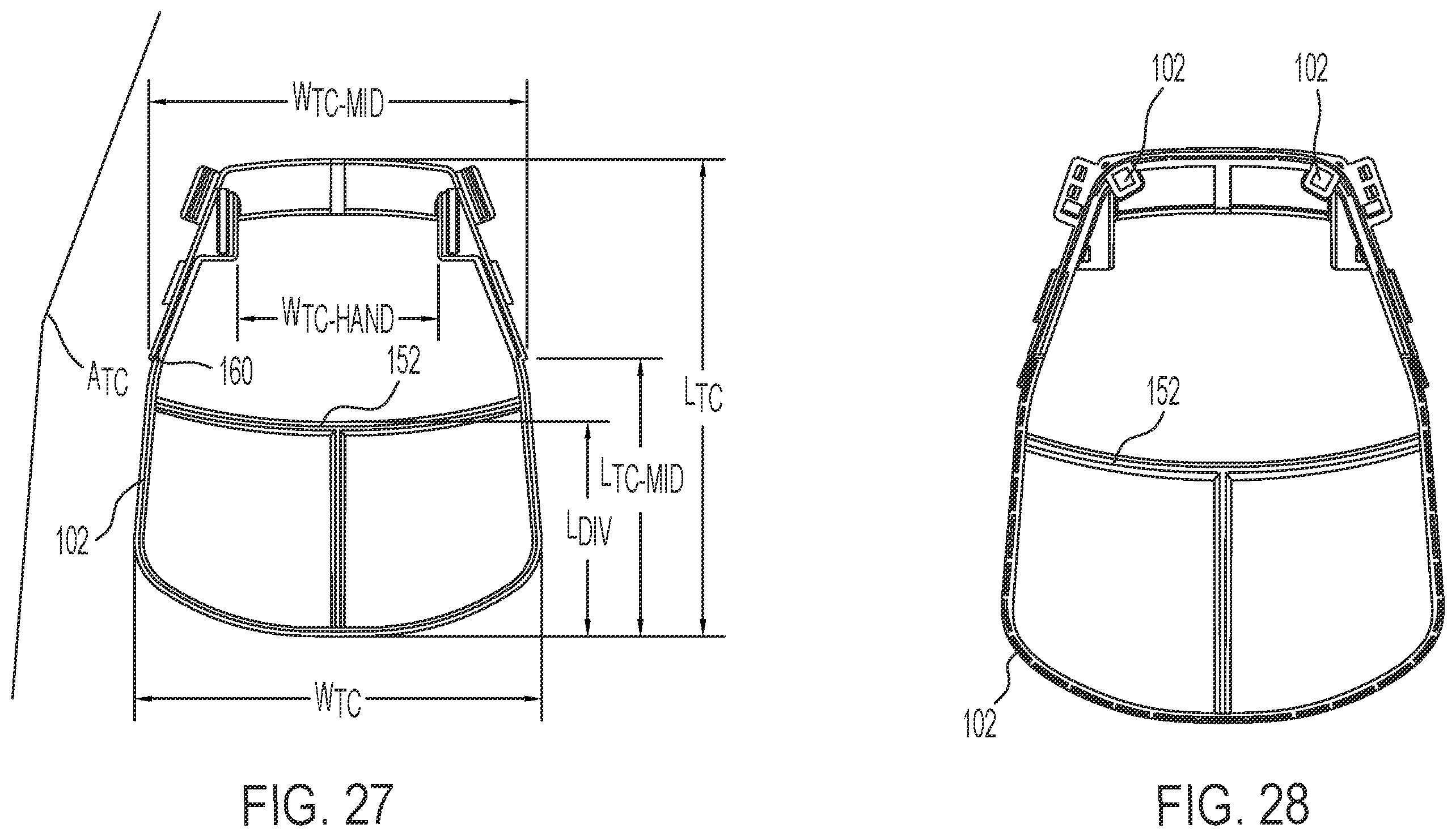 Patent US12496501 Figure 15 – Lightweight golf bag with a top cuff actuator mechanism