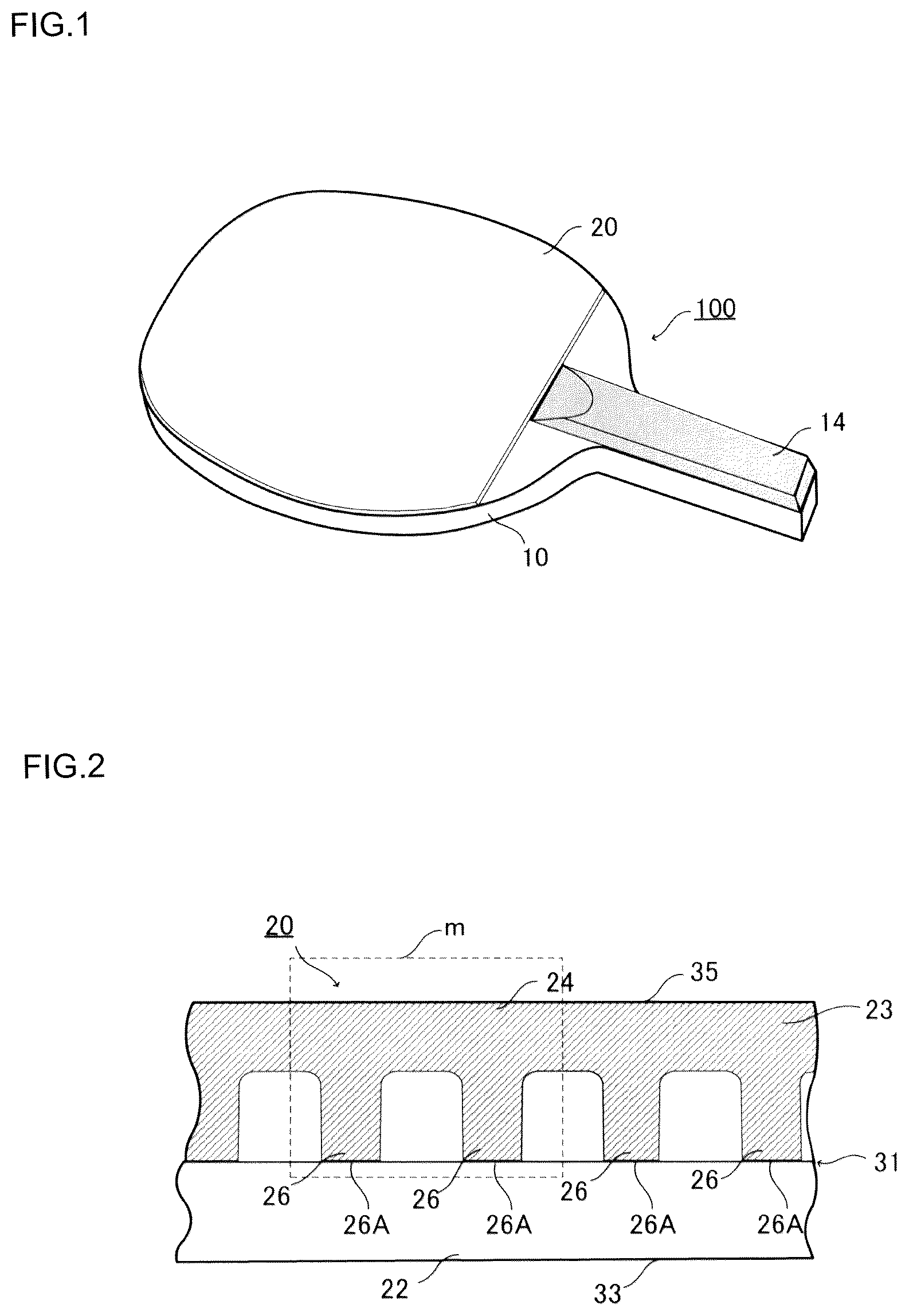 Patent US12496502 — Table tennis rubber — Figure 1