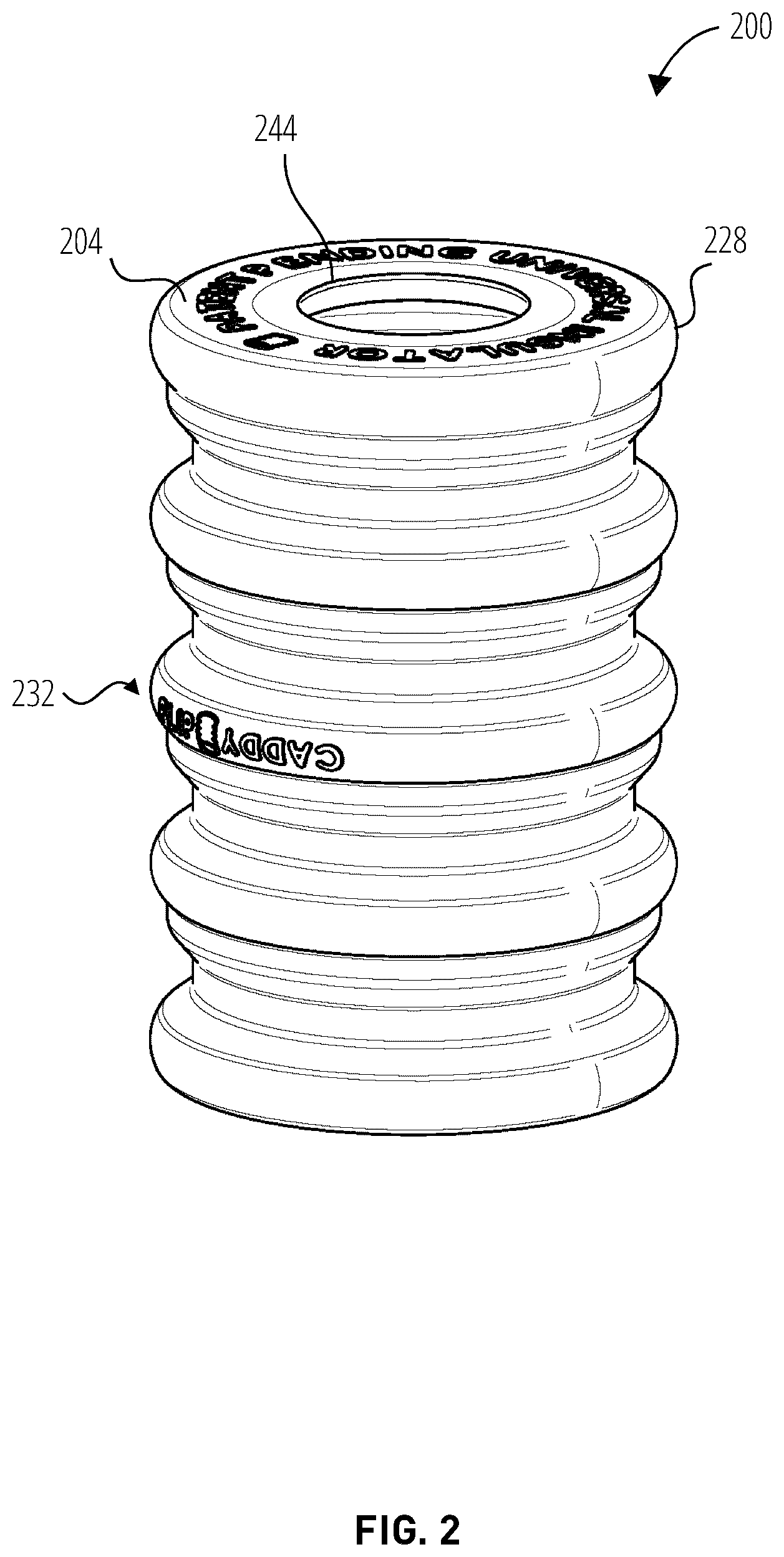 Patent US12496503 Figure 2 – Projectile party game