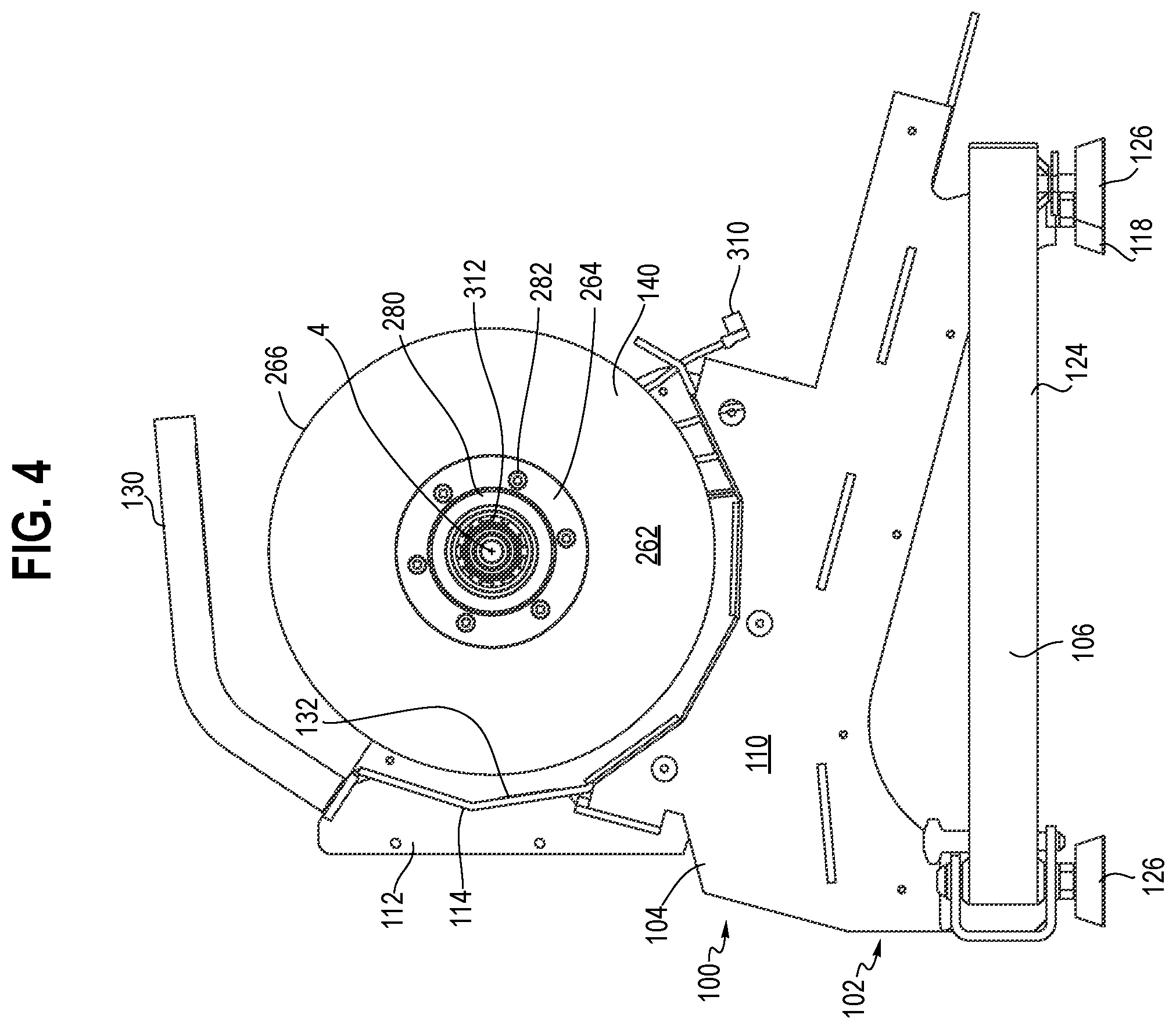 Patent US12496504 Figure 4 – Bicycle trainer torque measurement device