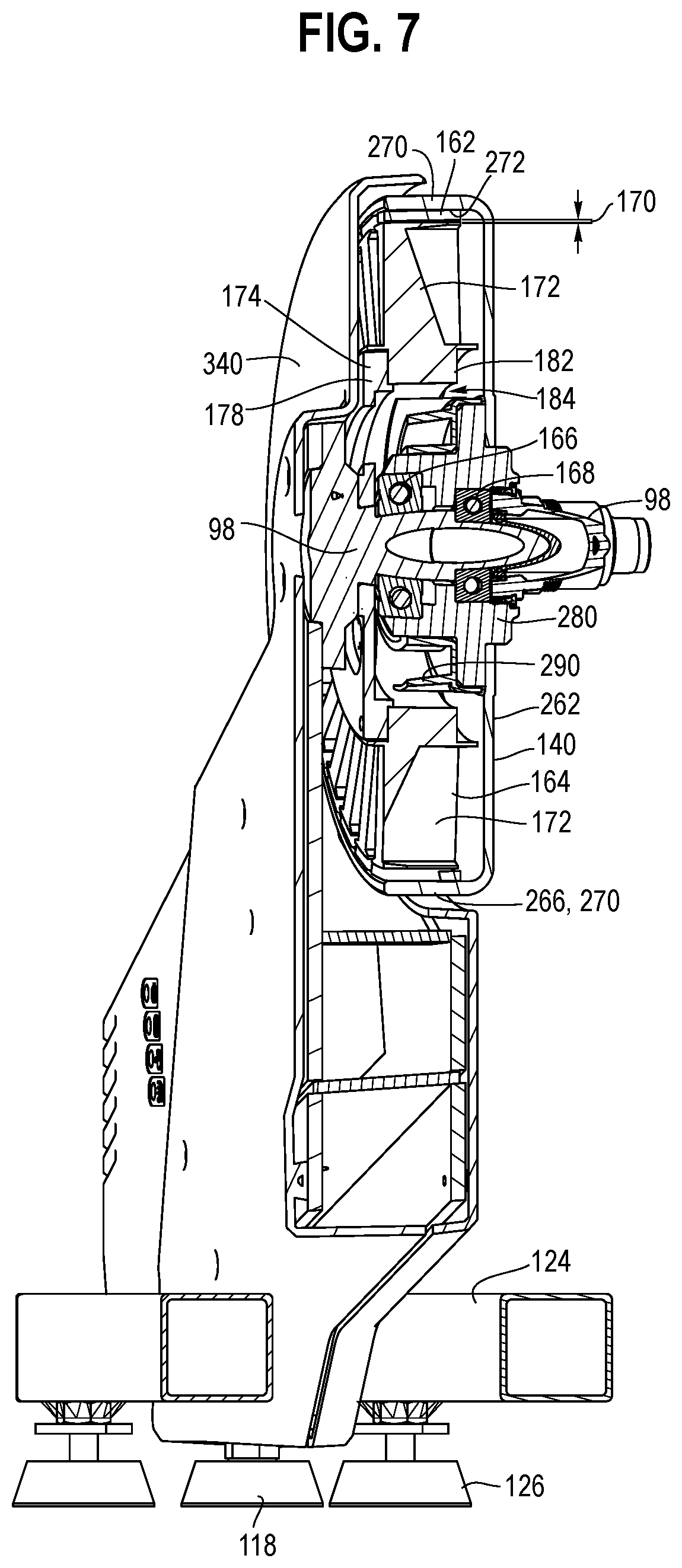 Patent US12496504 Figure 7 – Bicycle trainer torque measurement device