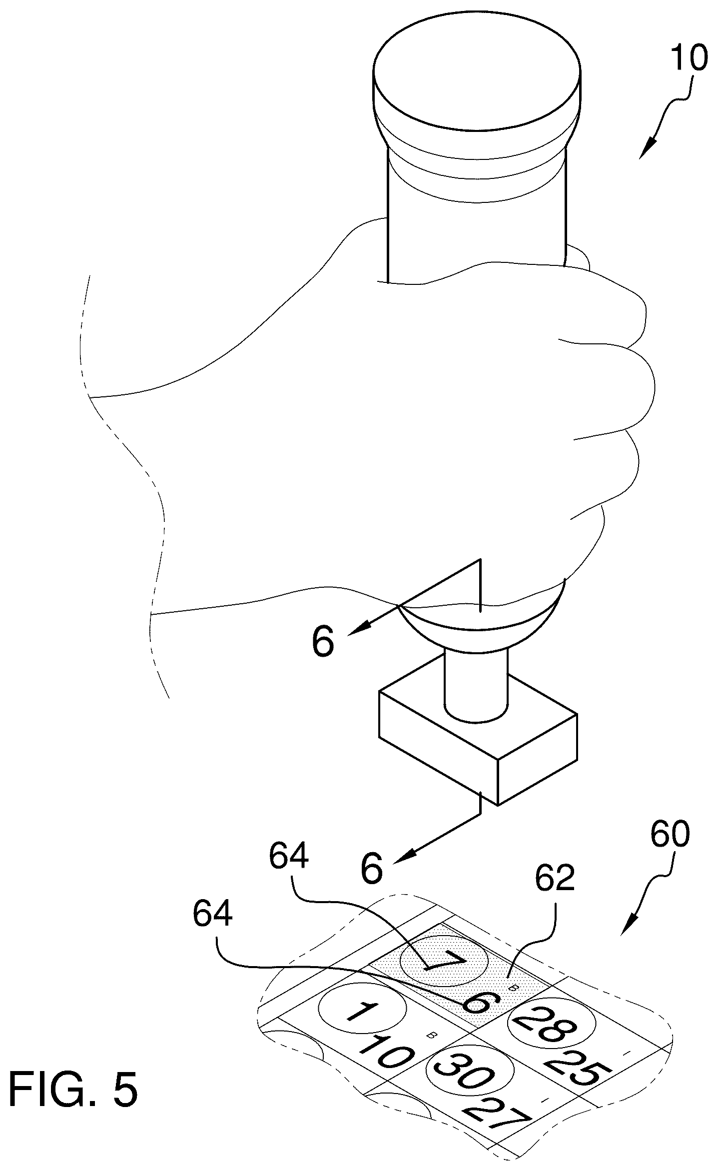 Patent US12496508 Figure 4 – Double bingo dauber
