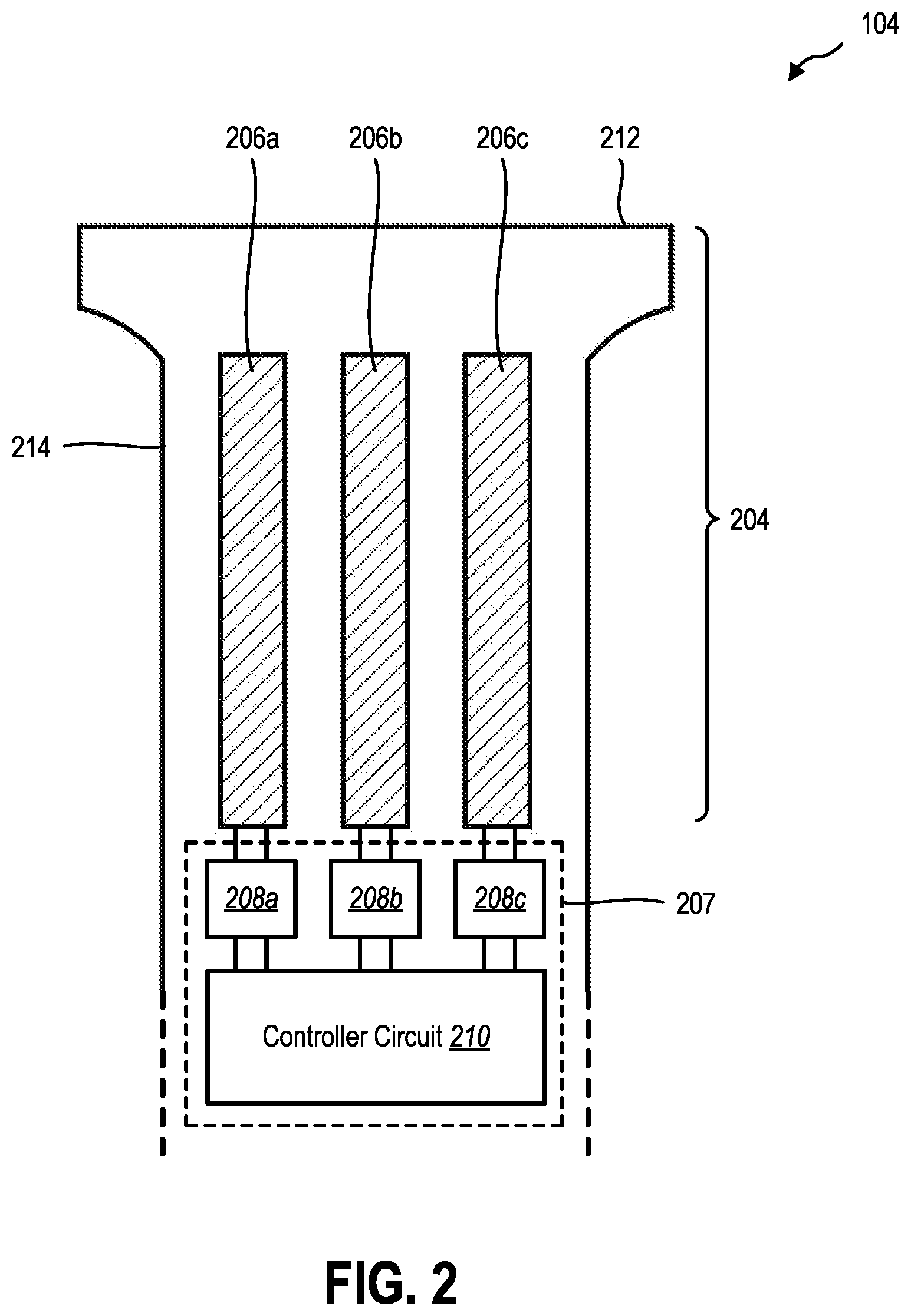 Patent US12496511 Figure 2 – Piezoelectric input device